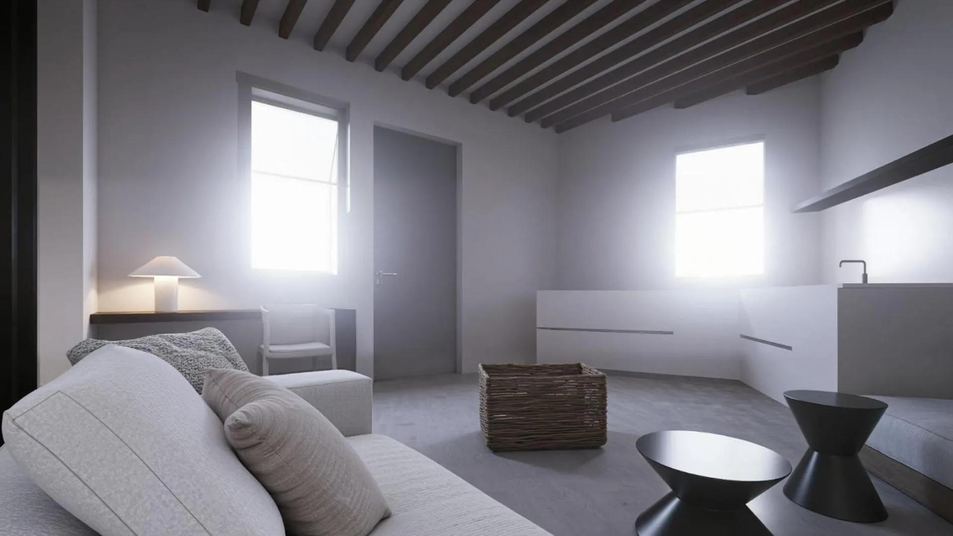 Living room in Veneto Sea View Apartments