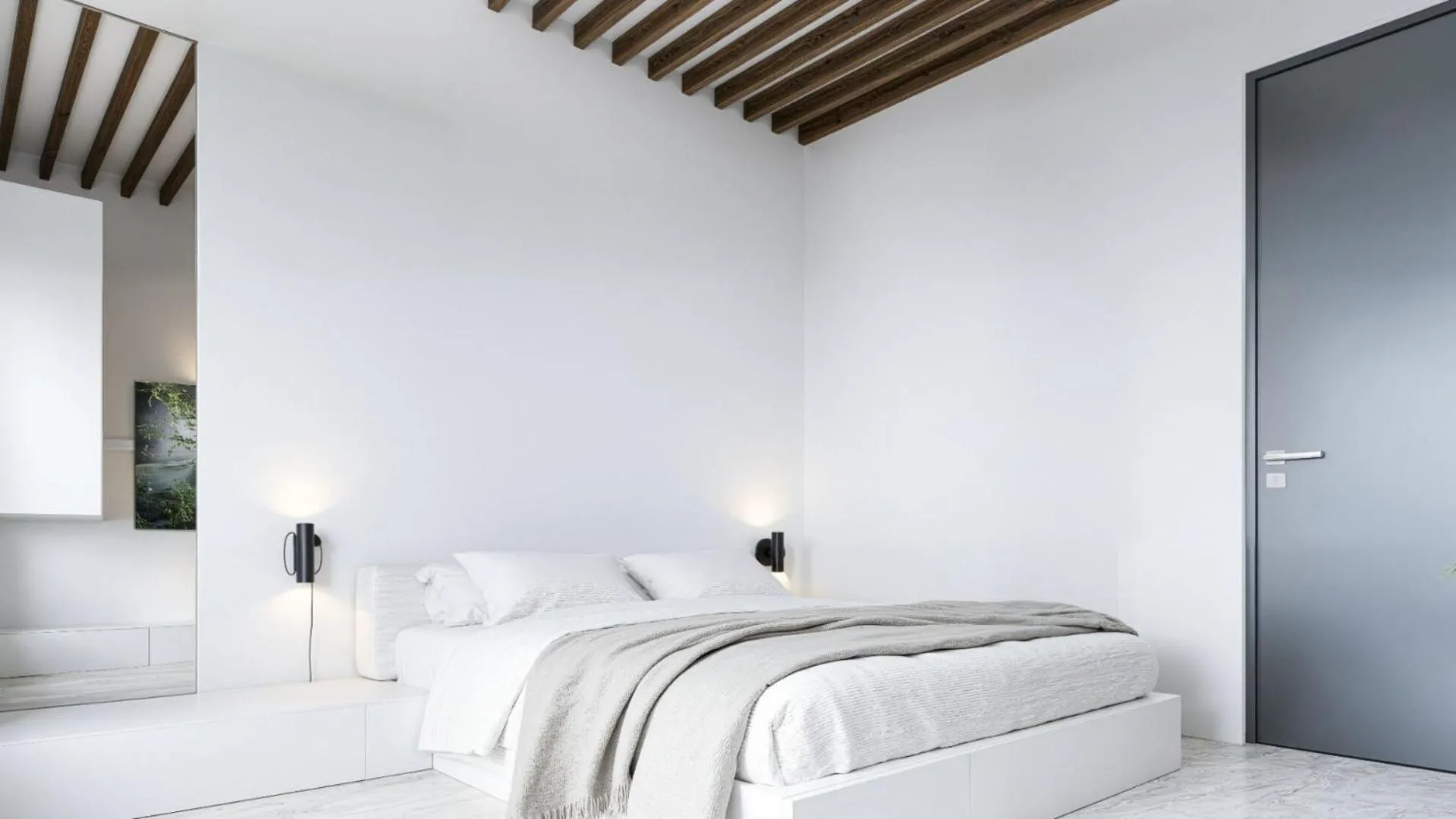 Bed in Veneto Sea View Apartments