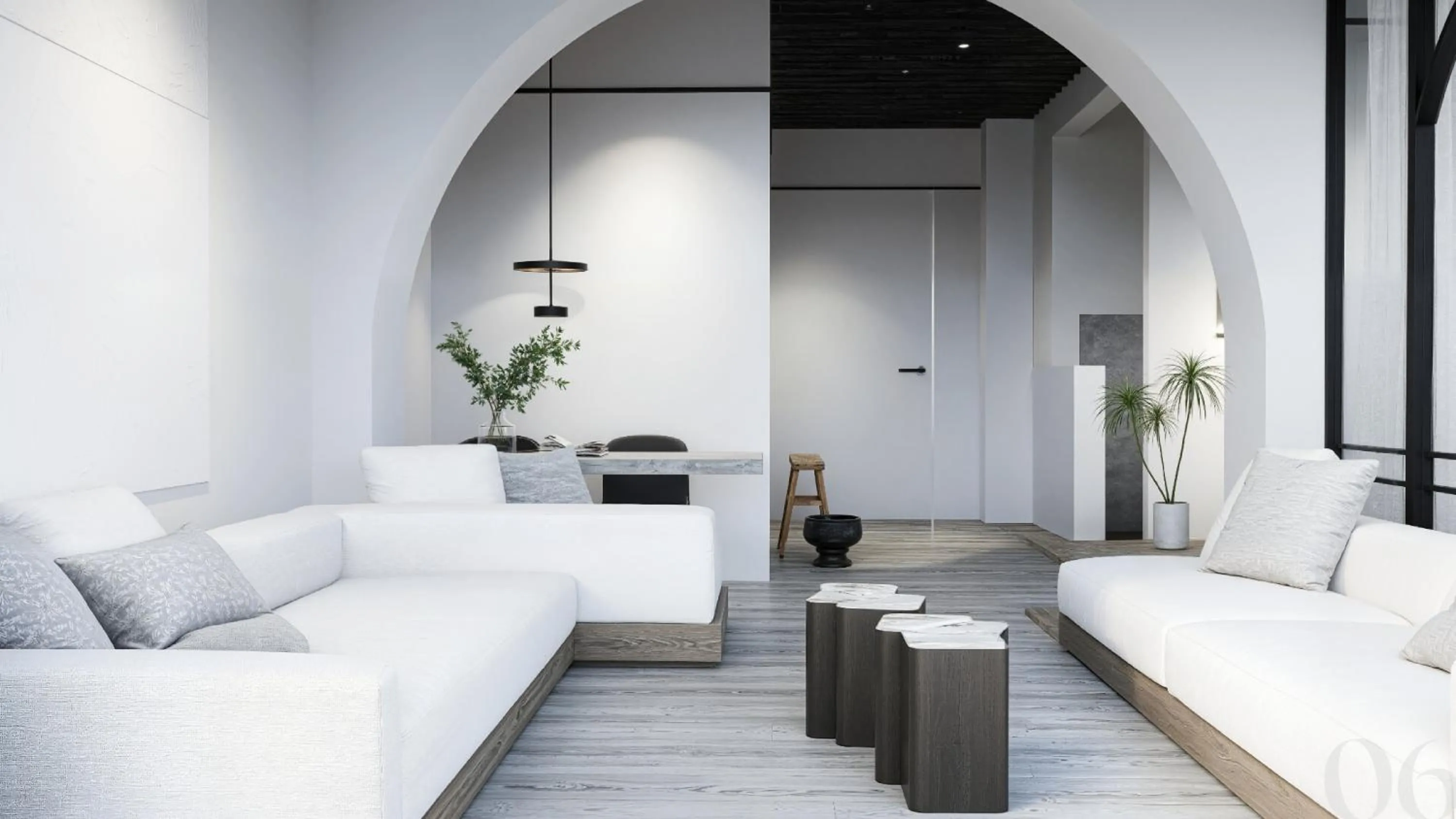 Living room in Veneto Sea View Apartments