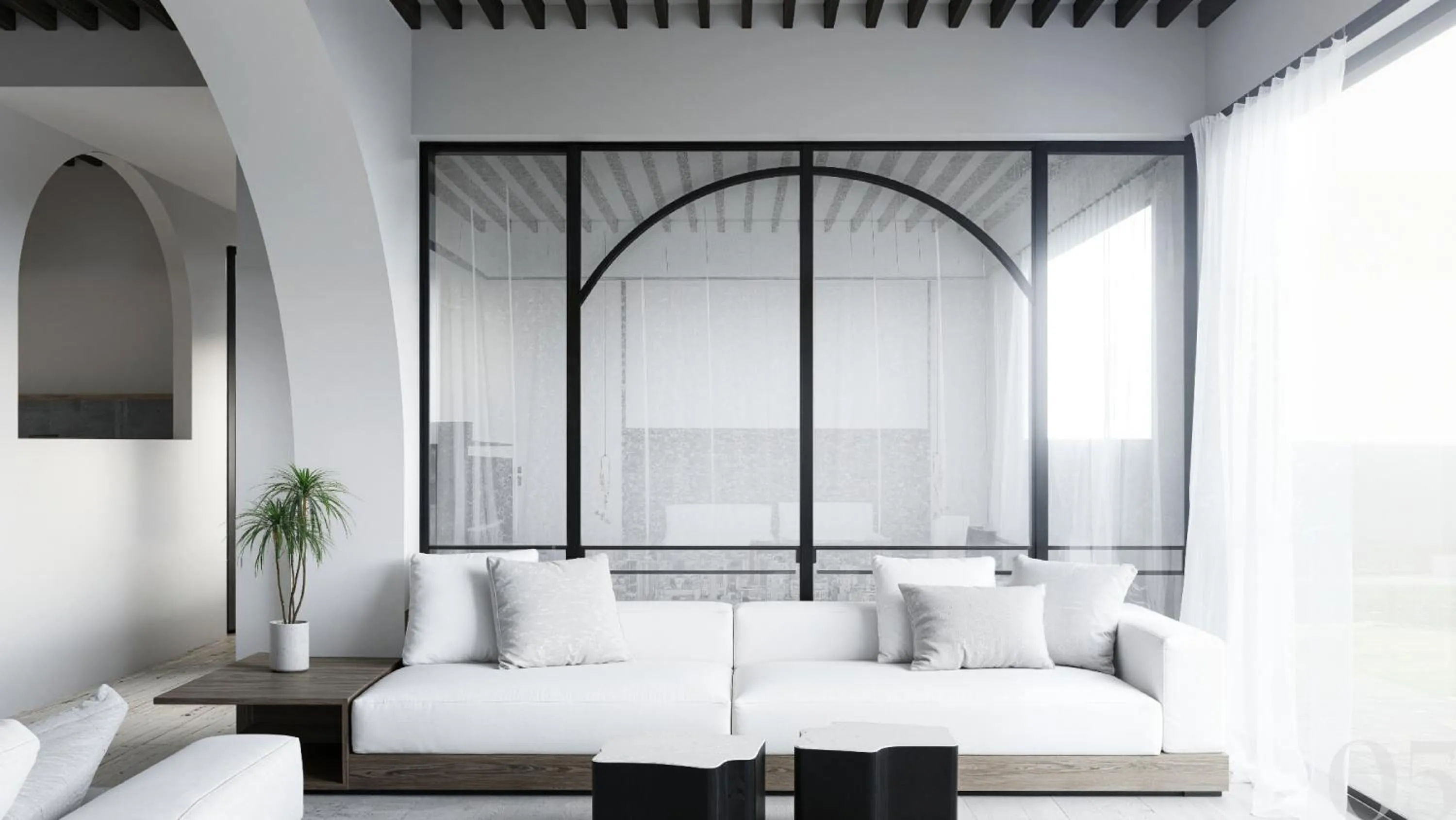 Living room in Veneto Sea View Apartments