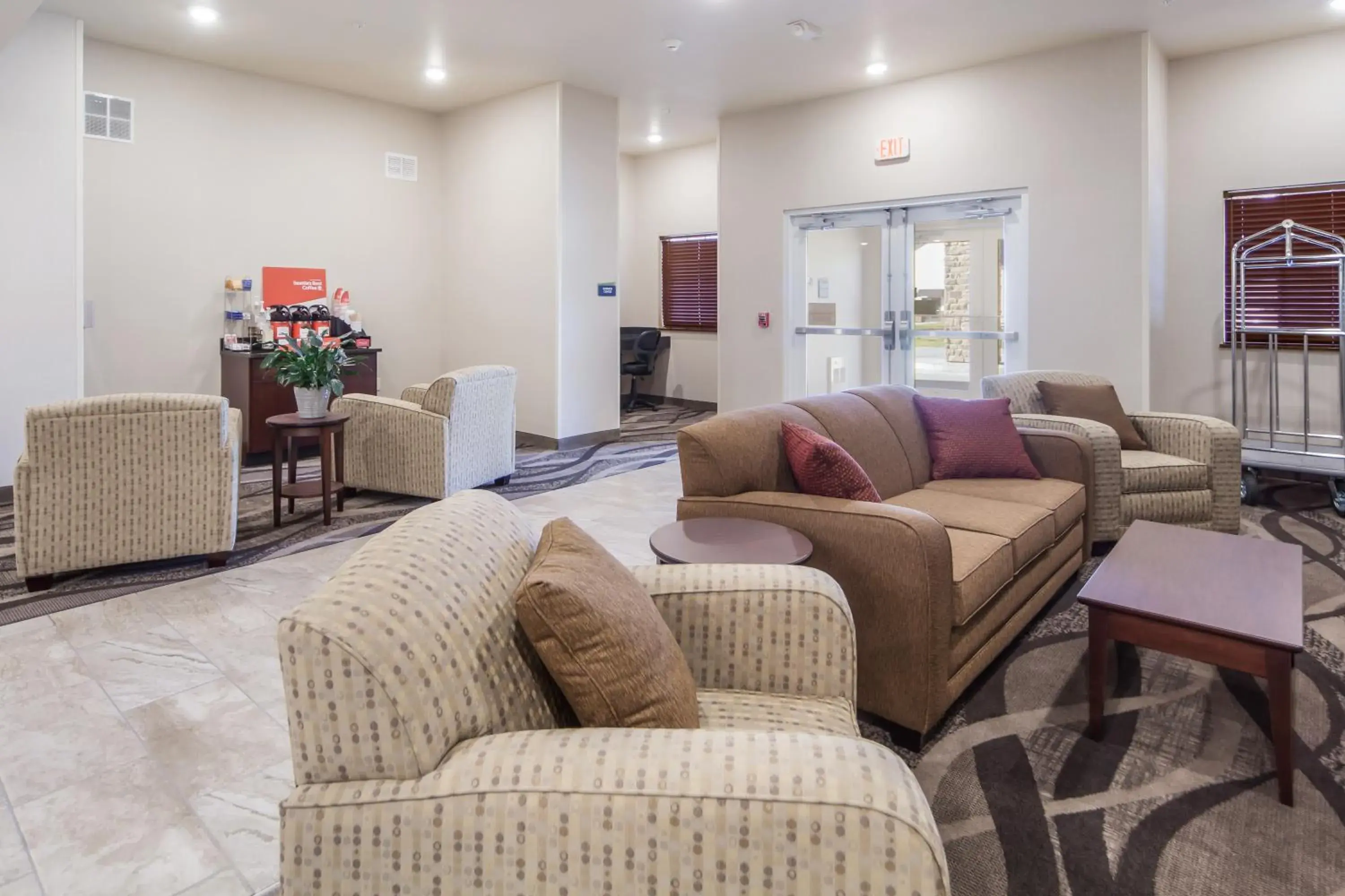 Lobby or reception in Cobblestone Inn & Suites-Fremont Lobby or reception in Cobblestone Inn & Suites-Fremont
