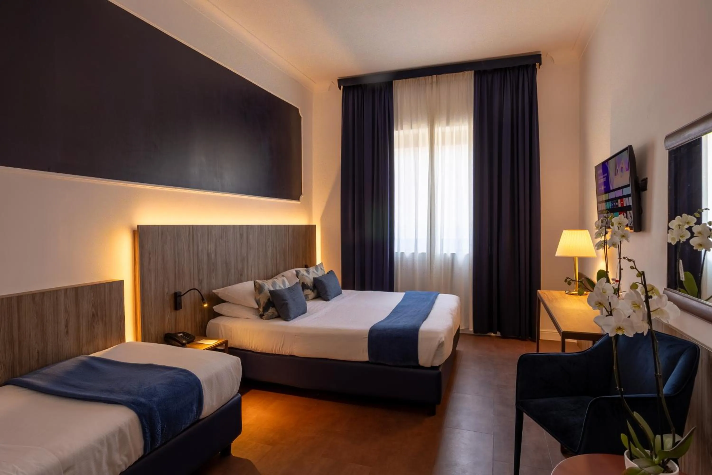 Bedroom, Bed in Grand Hotel Tiberio