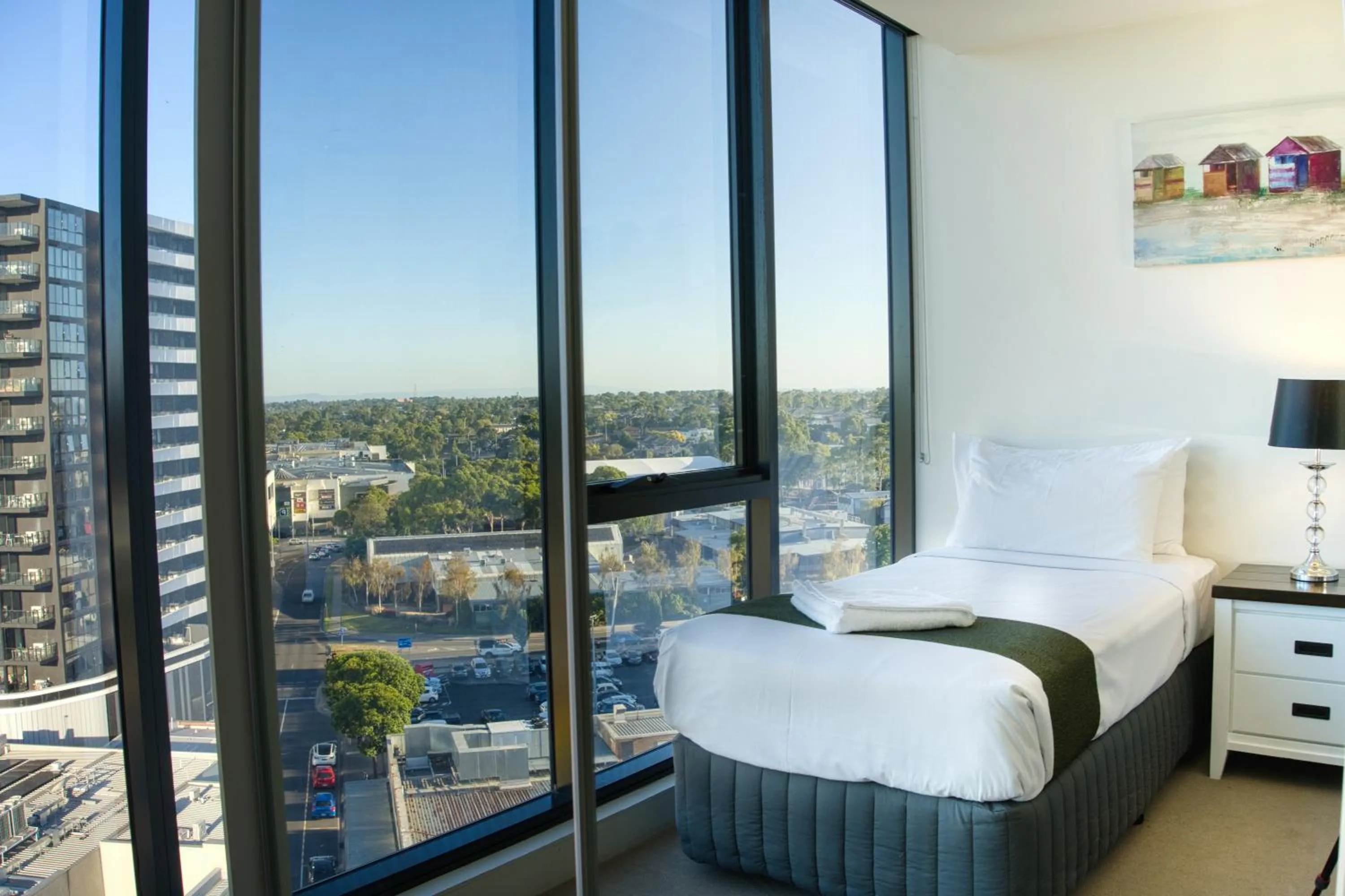 Bedroom, Bed in Park Avenue - IKON Glen Waverley