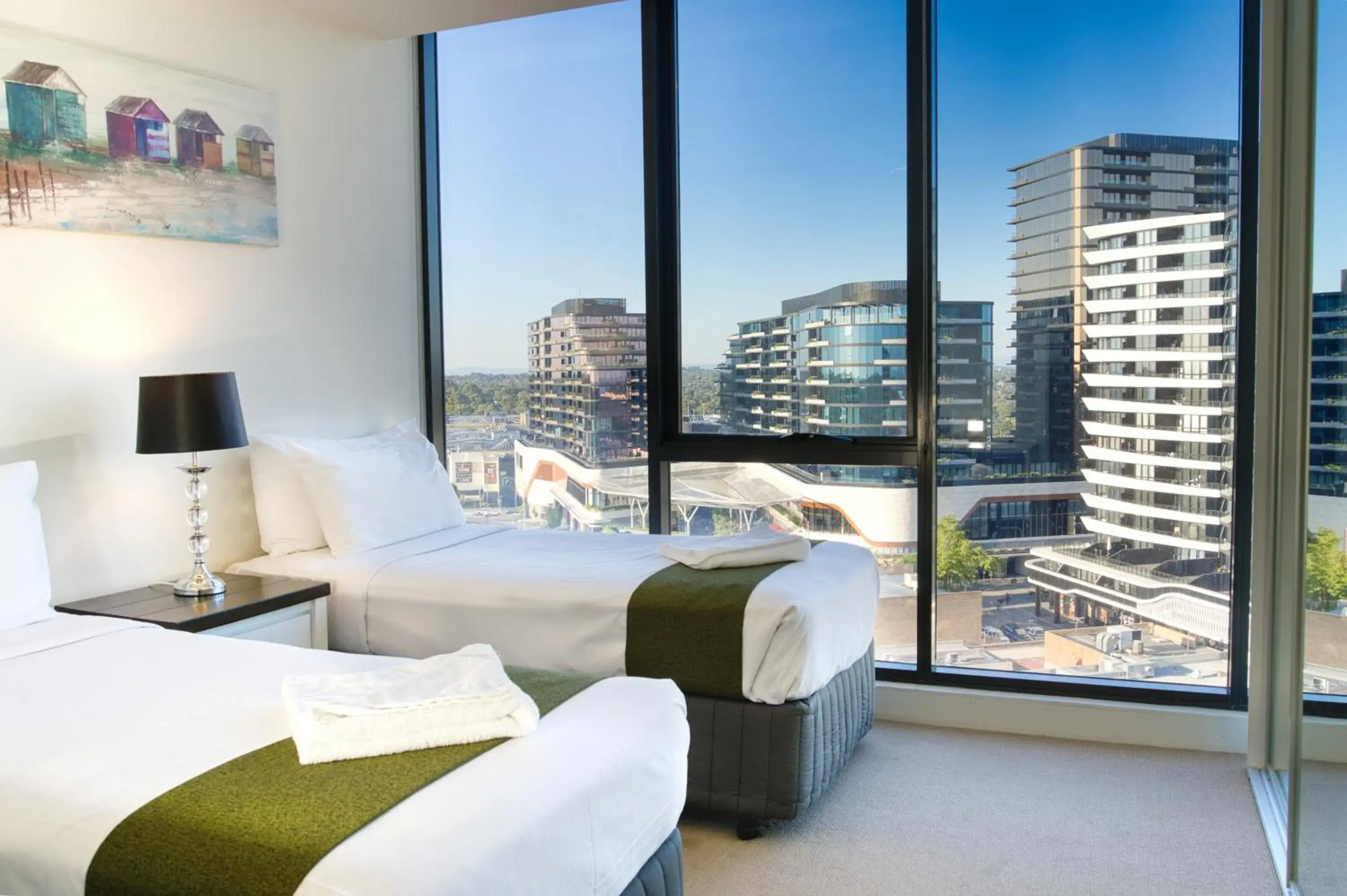 Bedroom, Bed in Park Avenue - IKON Glen Waverley Bedroom, Bed in Park Avenue - IKON Glen Waverley