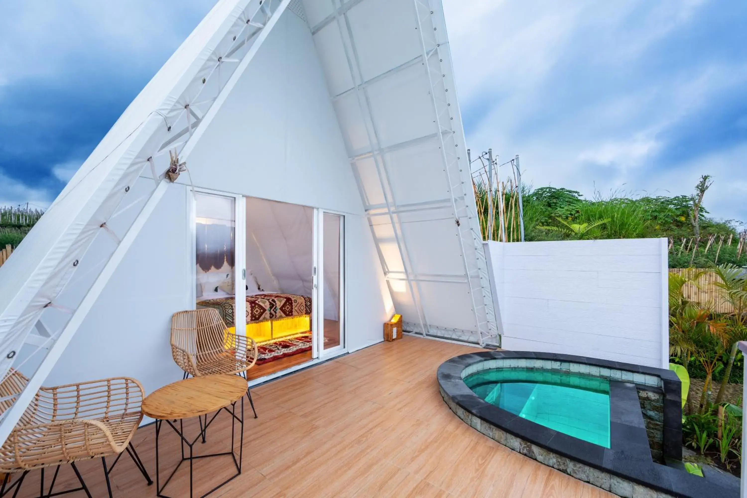 Suite Tent with Private Plunge Pool in The Dewi Kintamani Luxury Glamping and Natural Hotspring Suite Tent with Private Plunge Pool in The Dewi Kintamani Luxury Glamping and Natural Hotspring