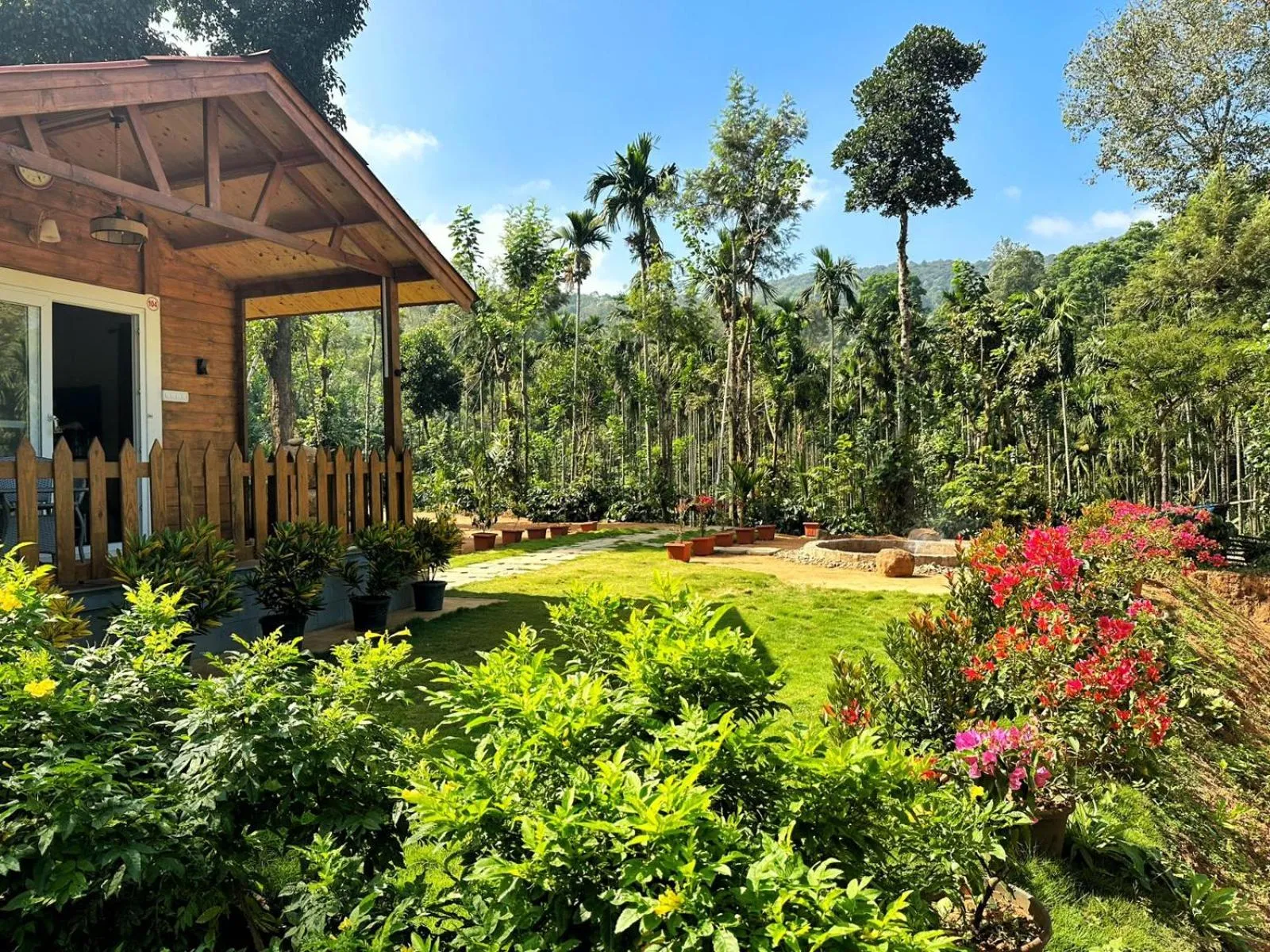 Garden view in Oxyzone Coorg by StayApart