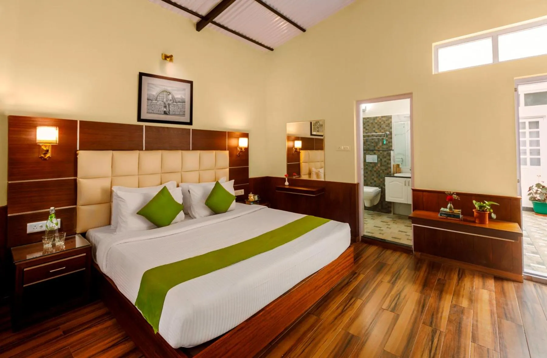 Bathroom, Bed in Rosewood by Nature Resorts and Stays