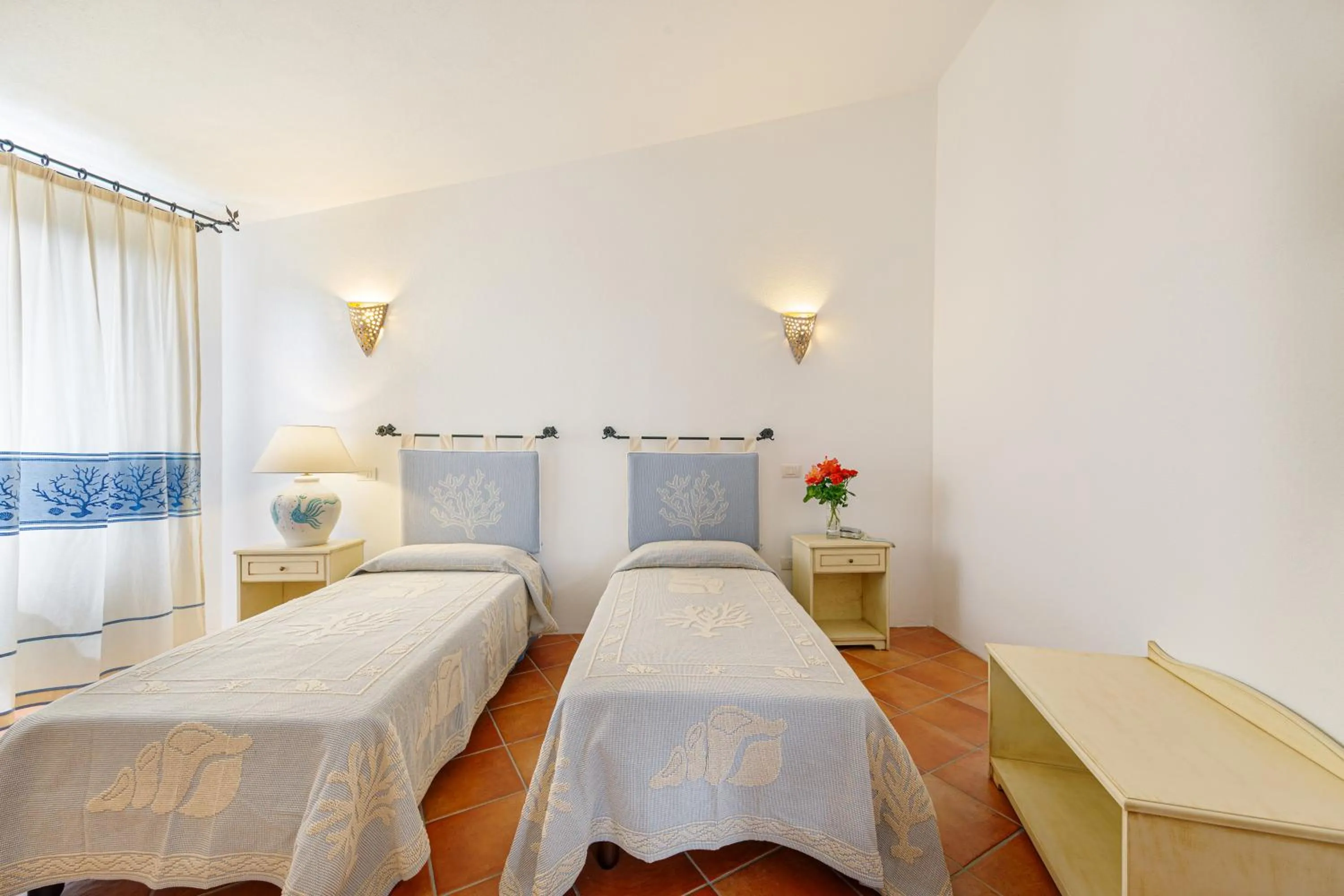 Bed in Hotel San Trano