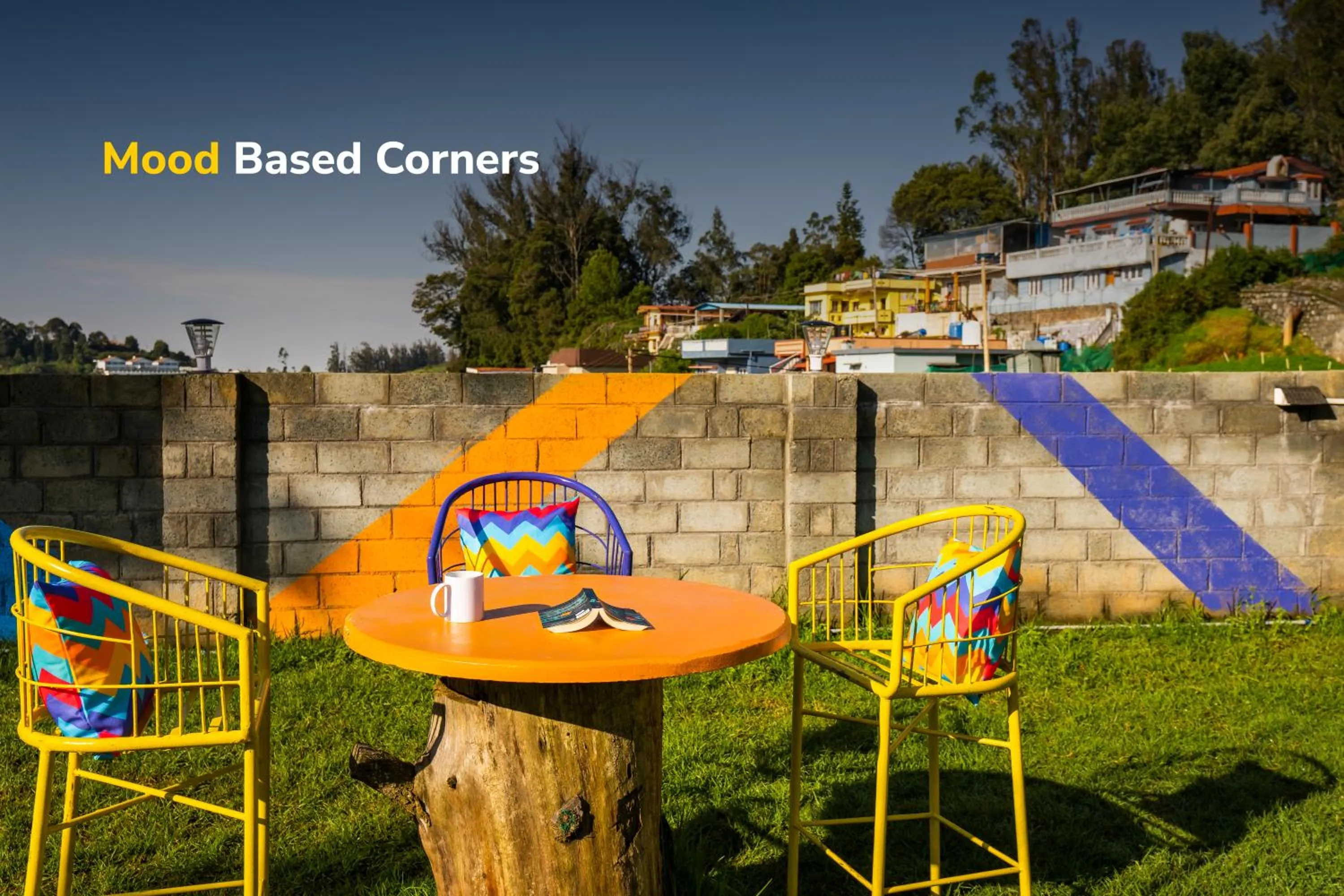 Seating area in goSTOPS Ooty