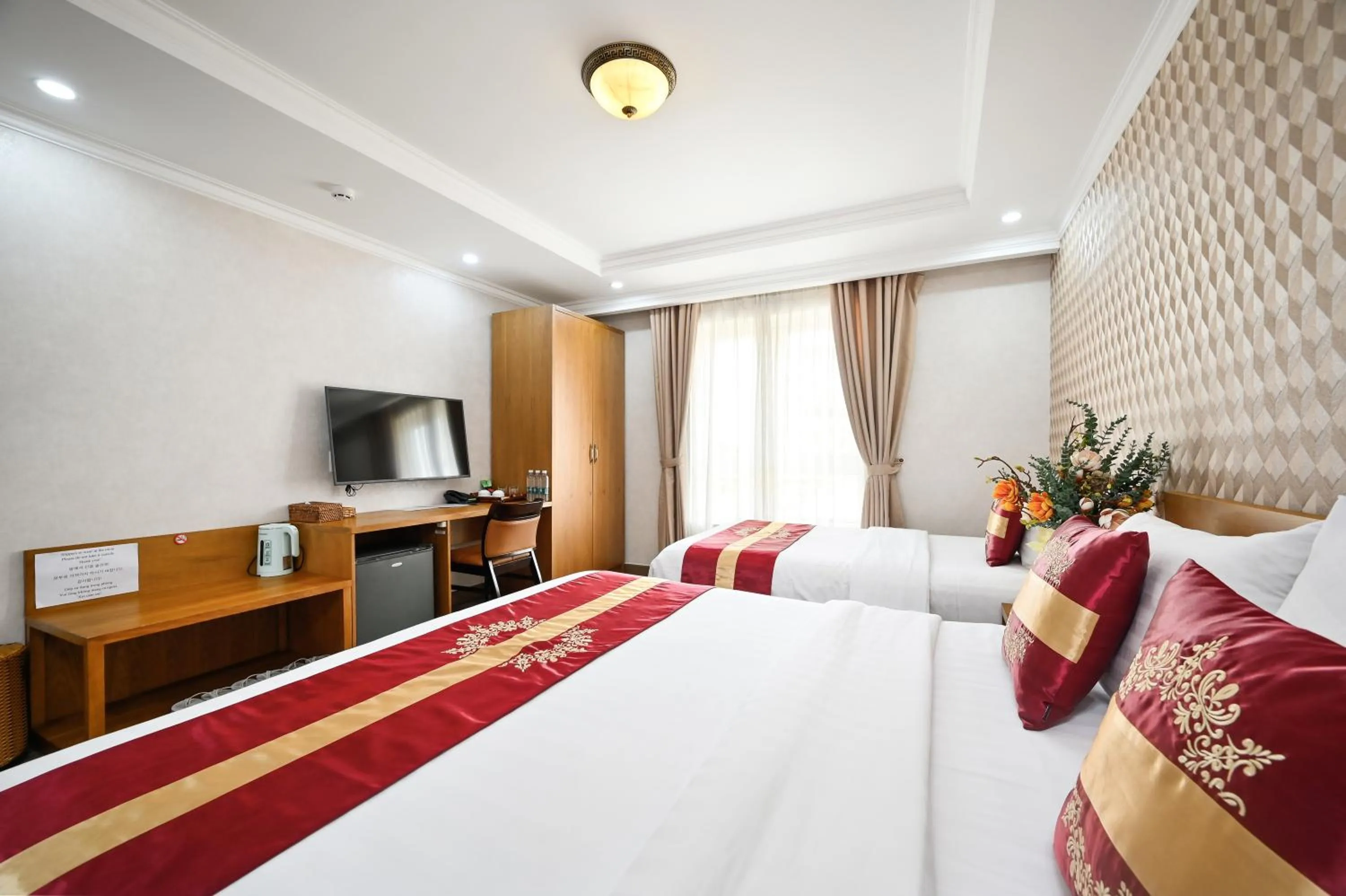 Bed in The River Park Hotel