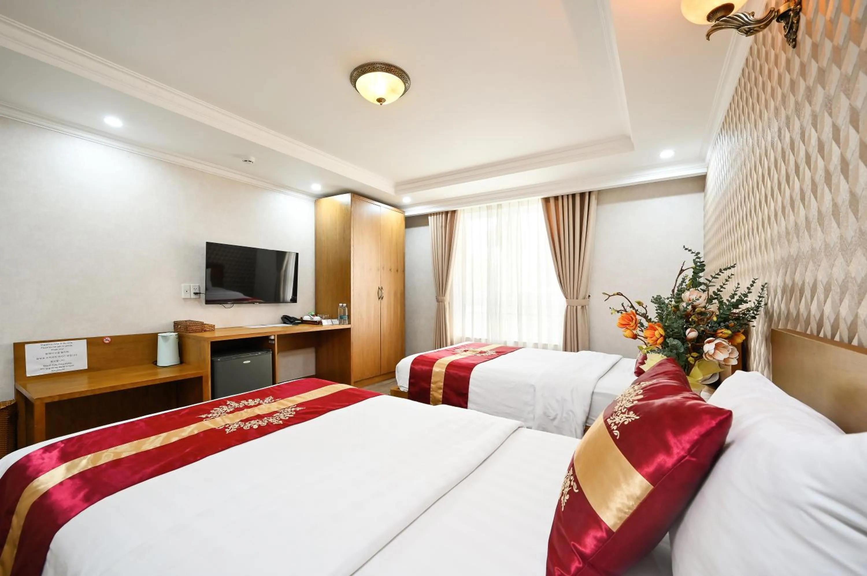 Bed in The River Park Hotel