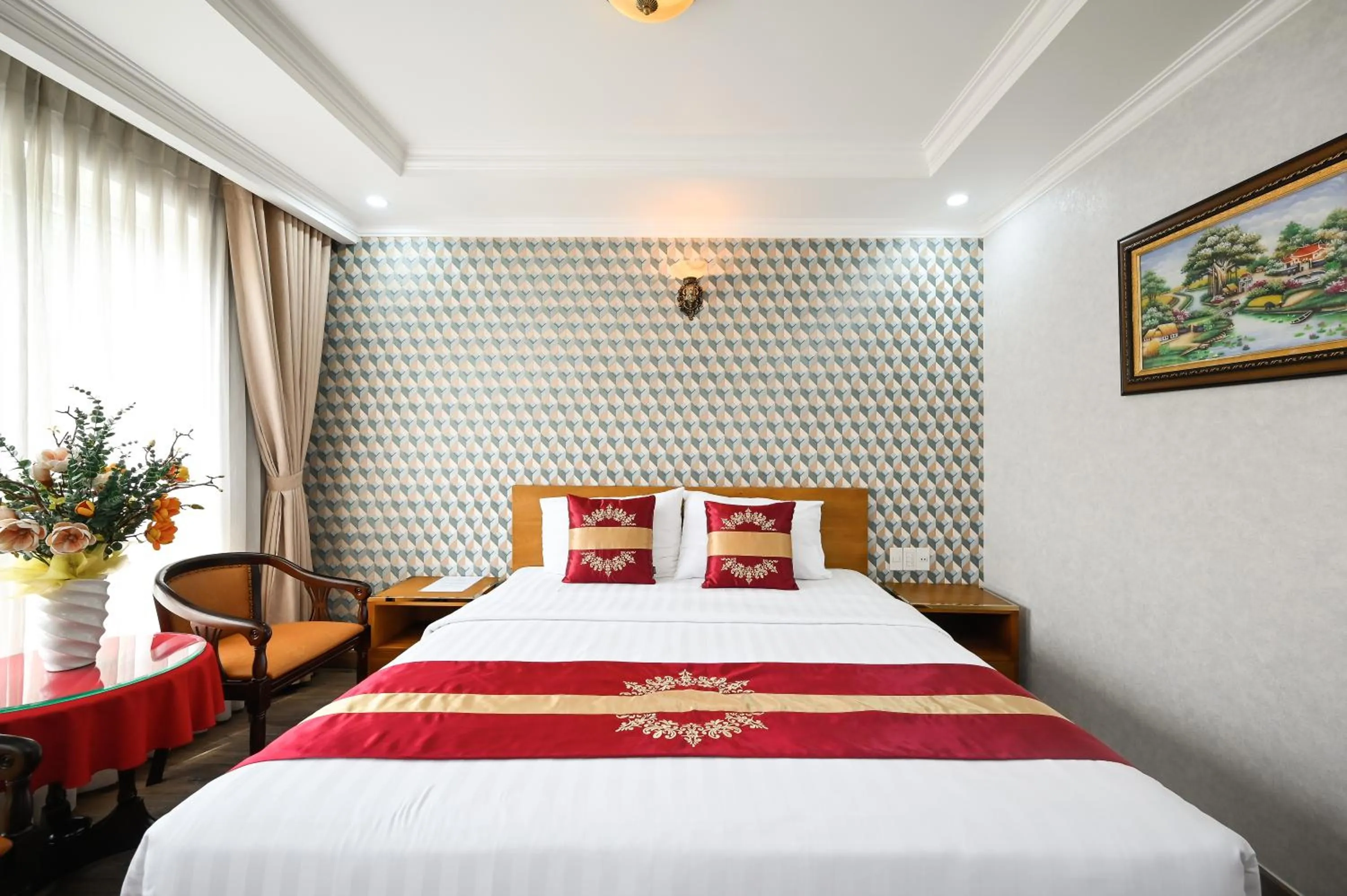 Bed in The River Park Hotel