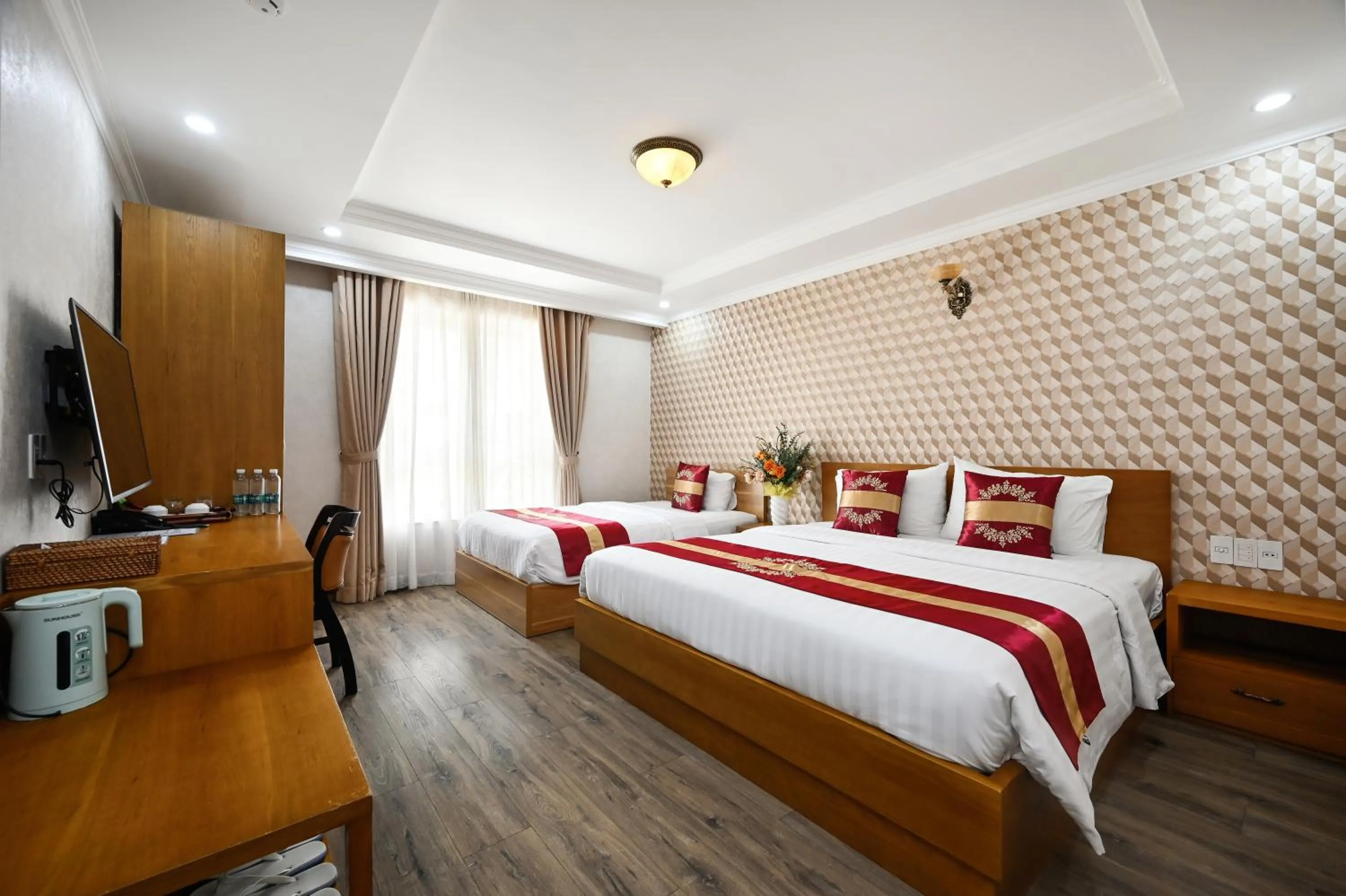 Bed in The River Park Hotel