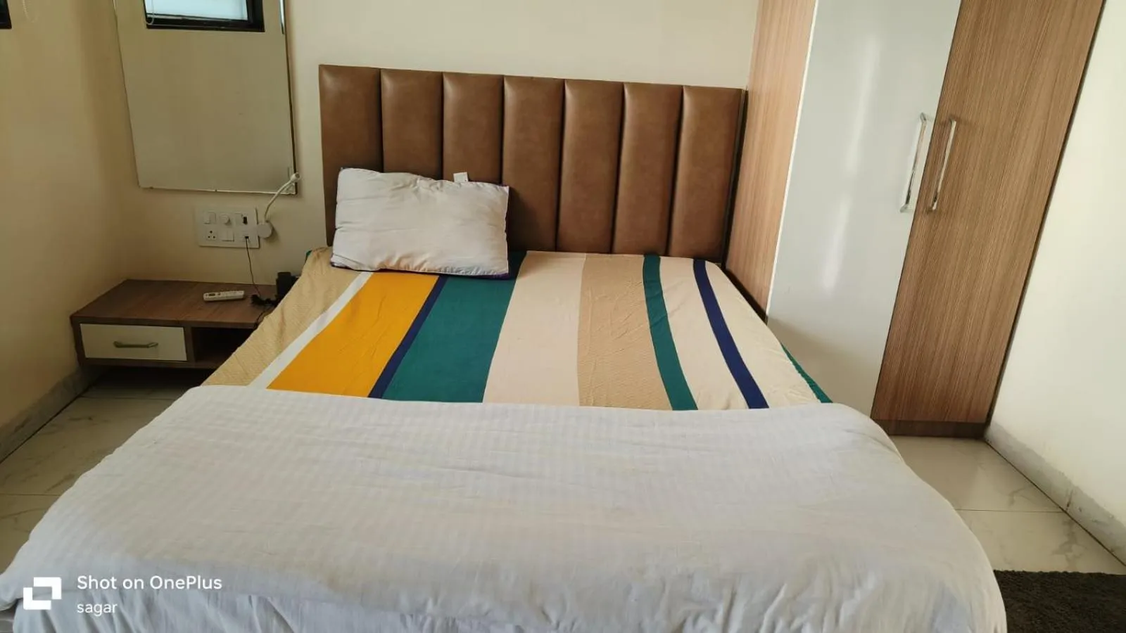 Bedroom, Bed in ID Square residency Parbhani