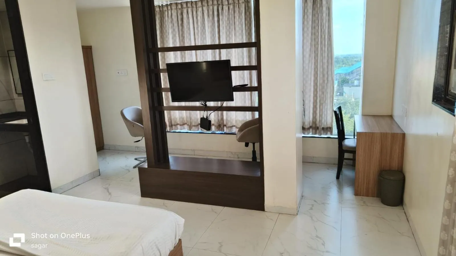 Bedroom, Bed in ID Square residency Parbhani