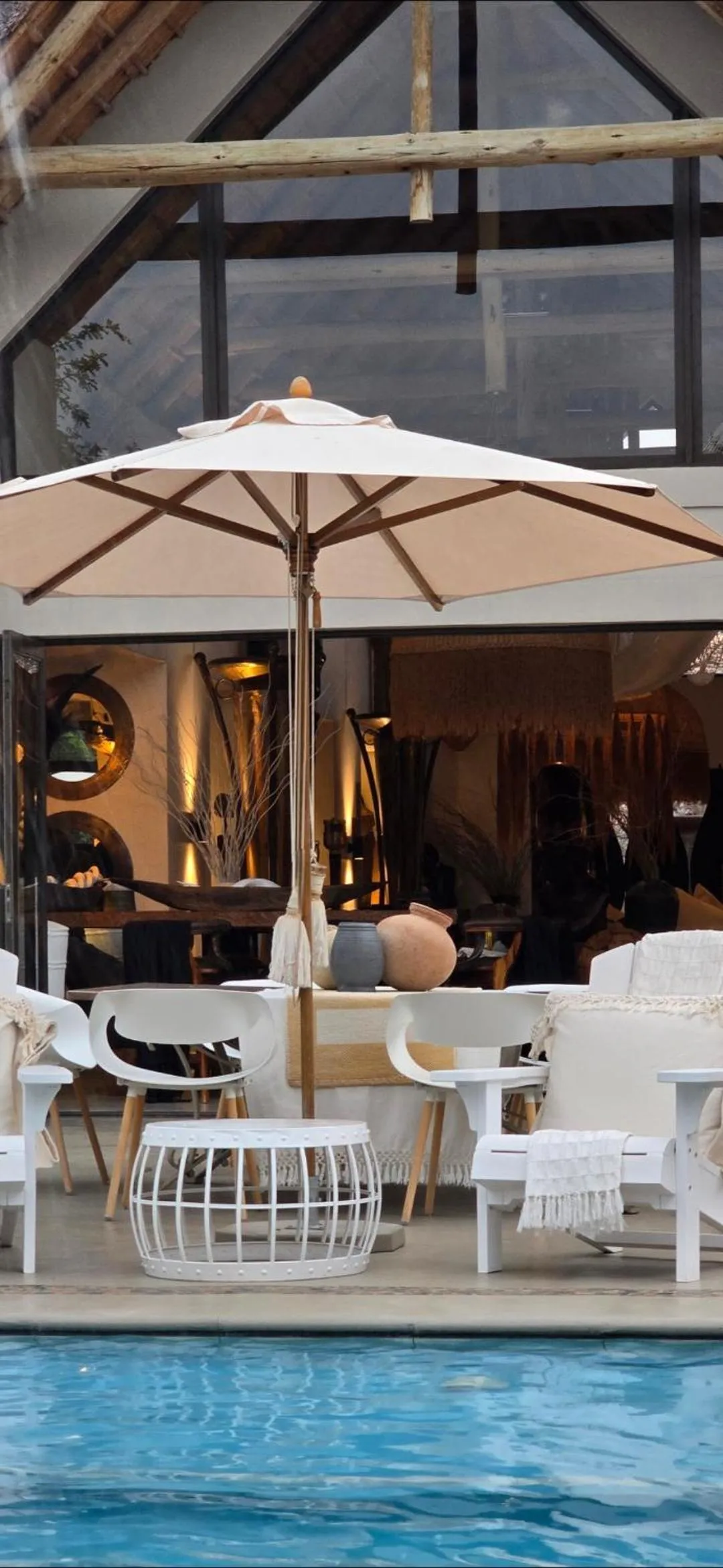 Patio in African Flair Boutique Safari Lodge