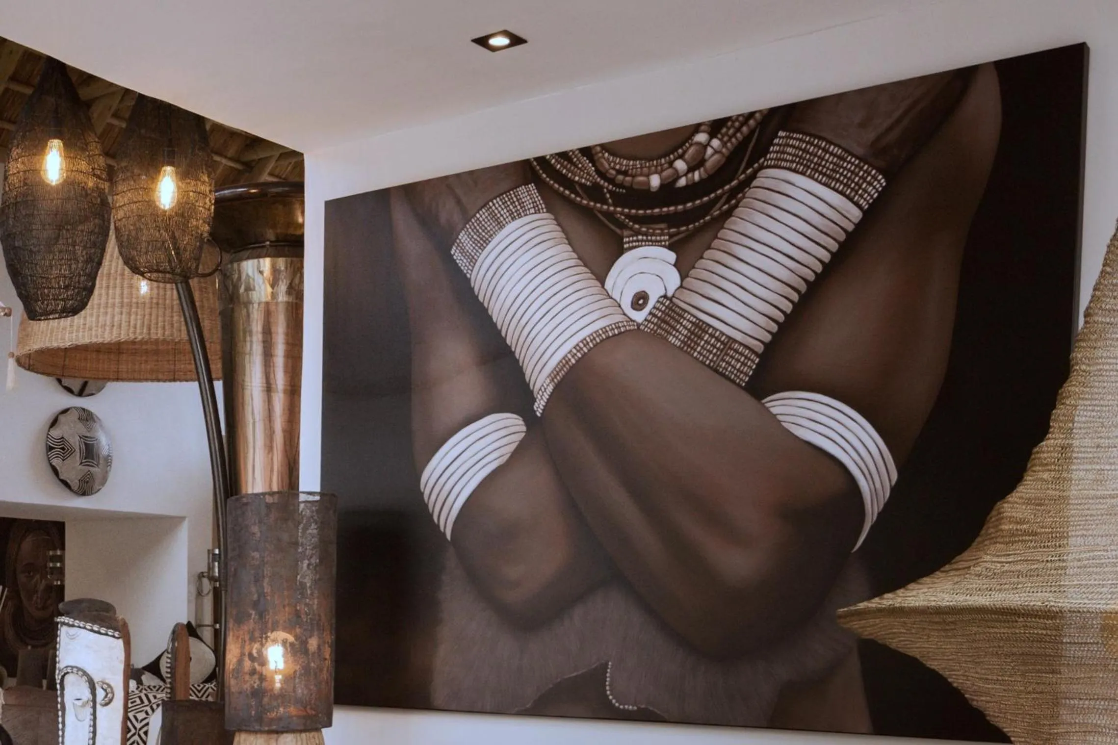 Decorative detail in African Flair Boutique Safari Lodge