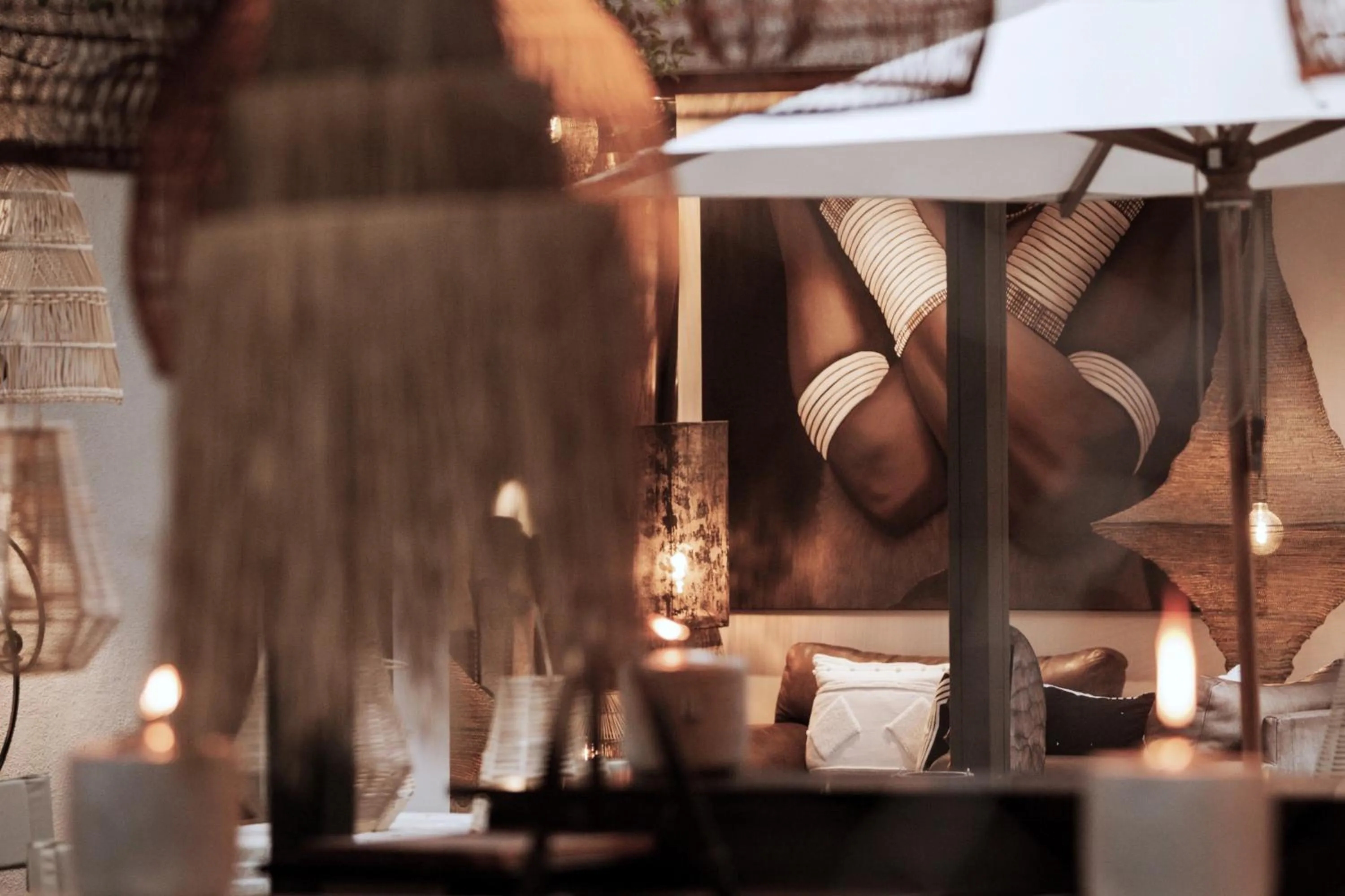 Living room in African Flair Boutique Safari Lodge