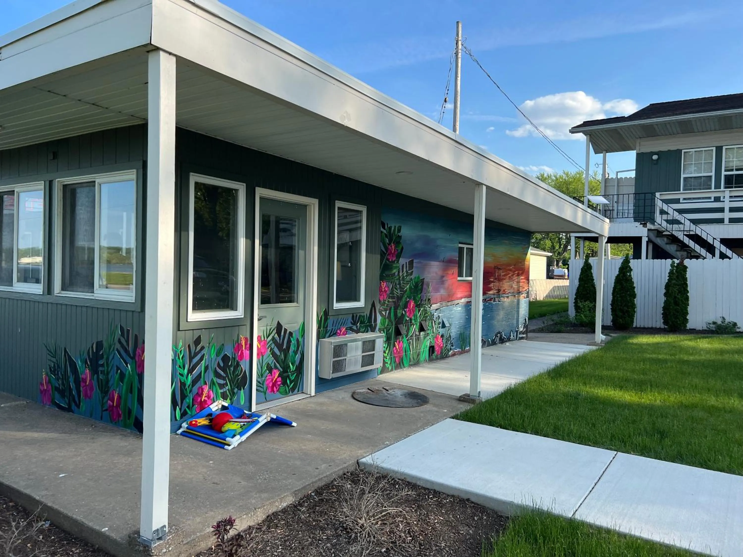 Property building in The Cedar Motel