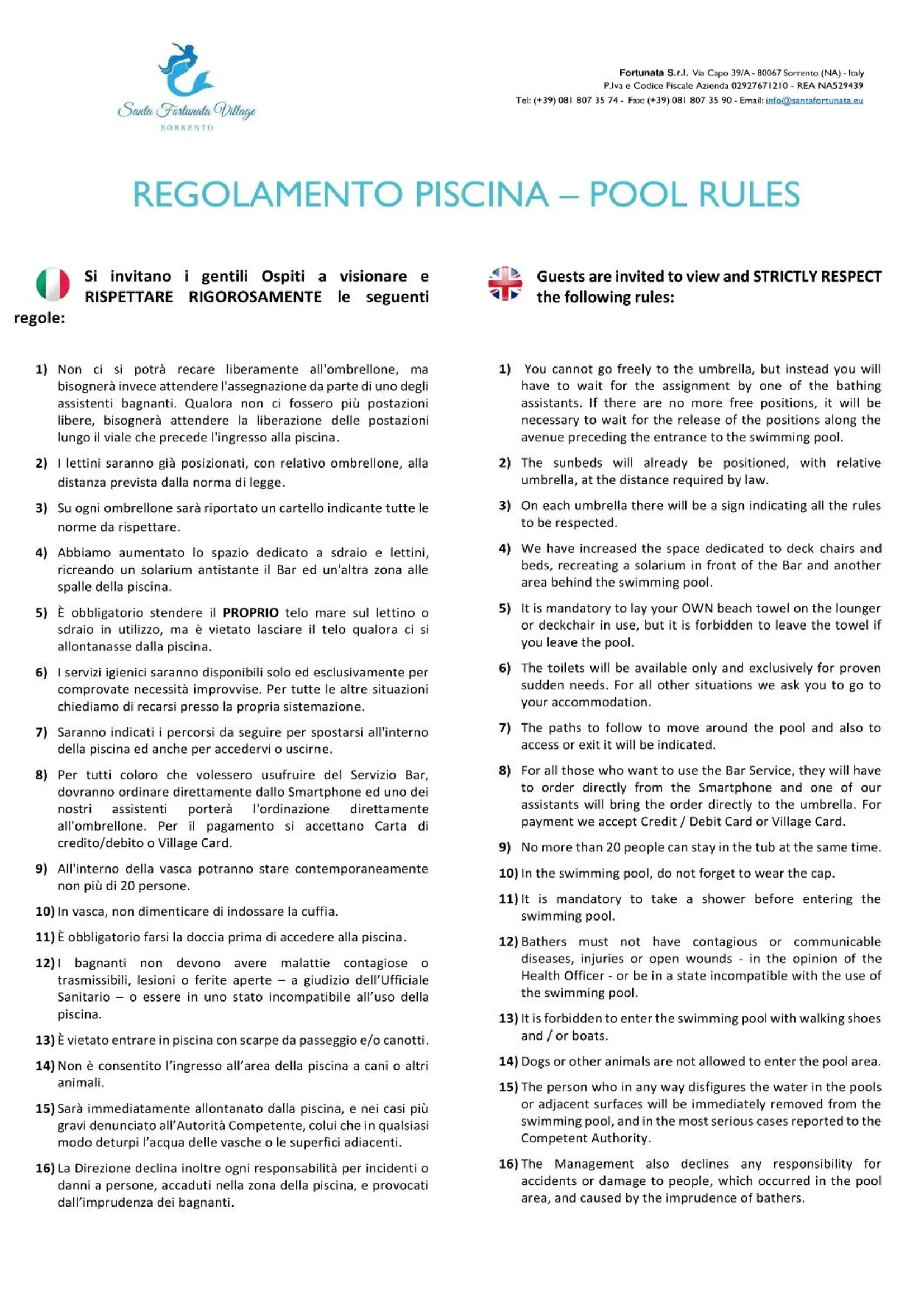 Swimming pool in Village Camping Santa Fortunata - Campogaio