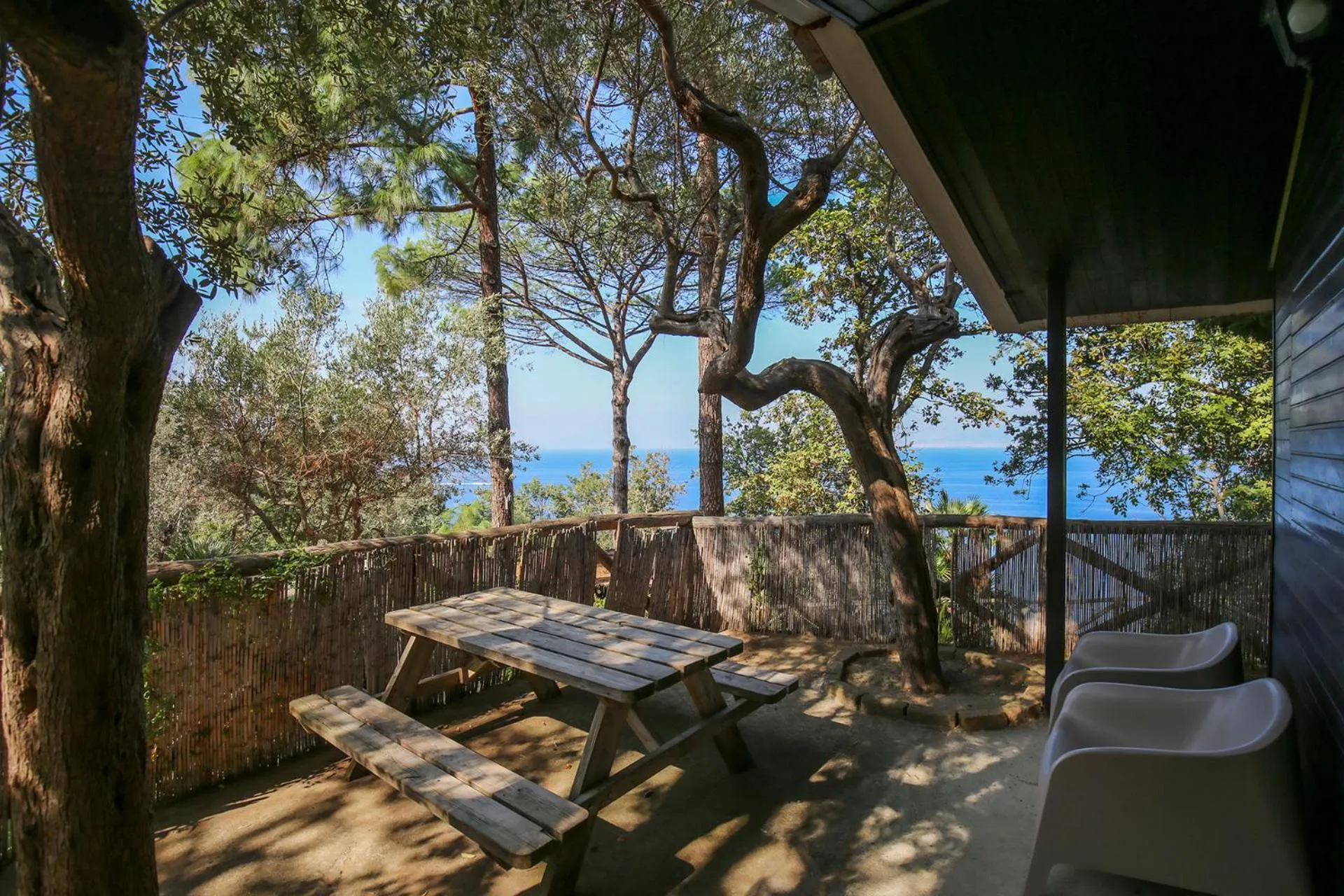 Patio in Village Camping Santa Fortunata - Campogaio