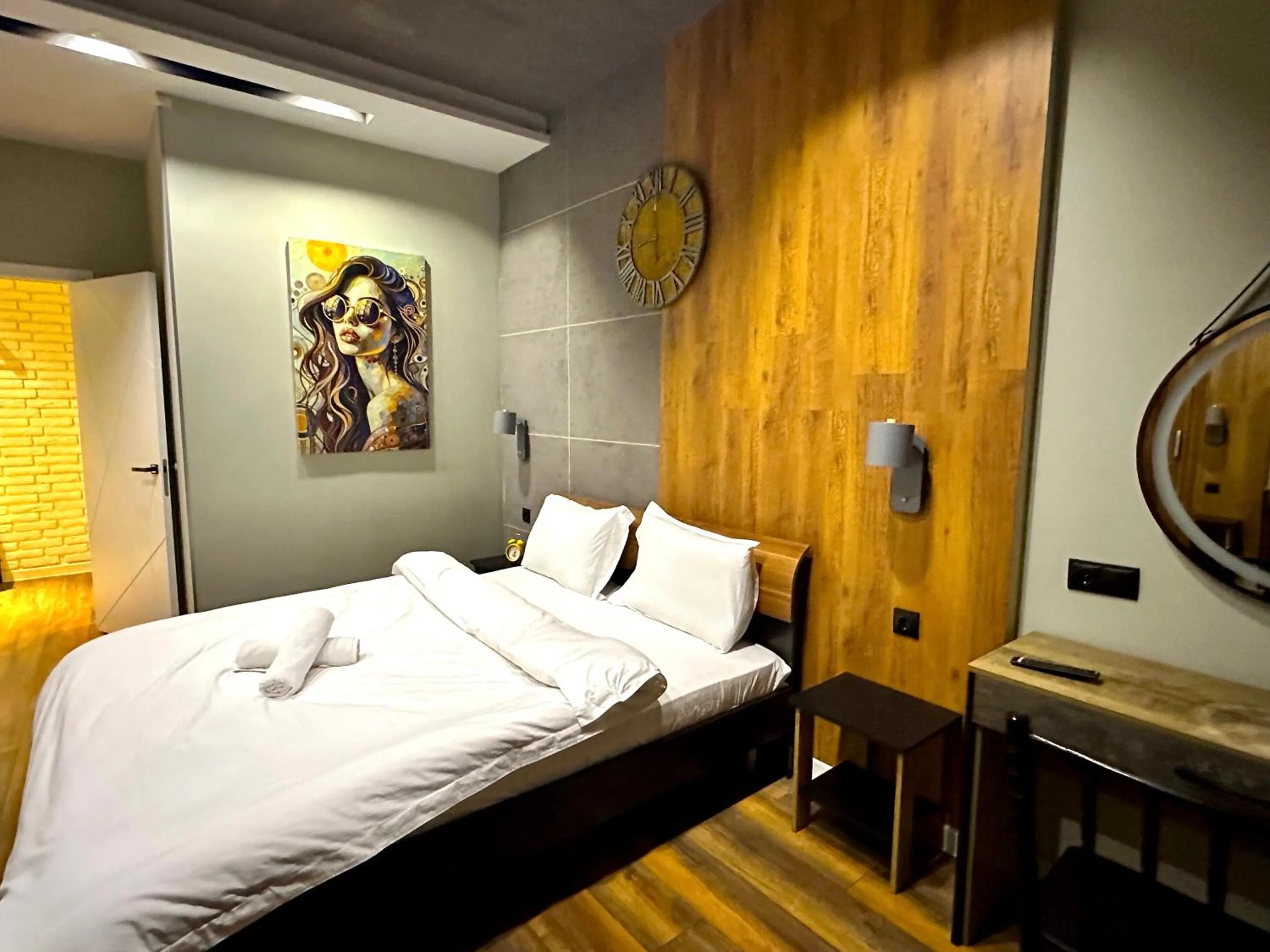 One-Bedroom Loft Apartment with One Queen Bed in Prego apartments Astana