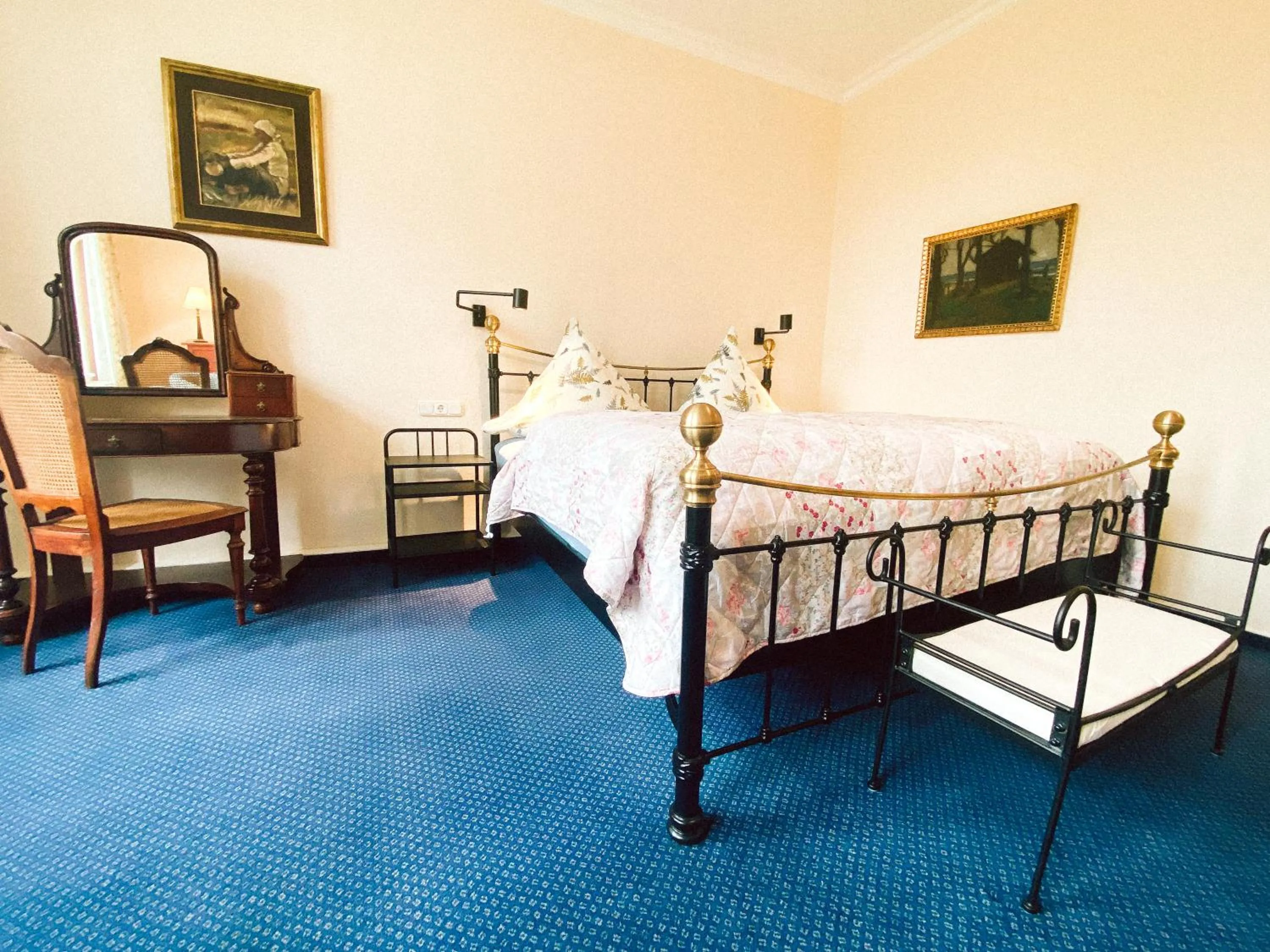 Bed in Landhotel Schloss Daschow