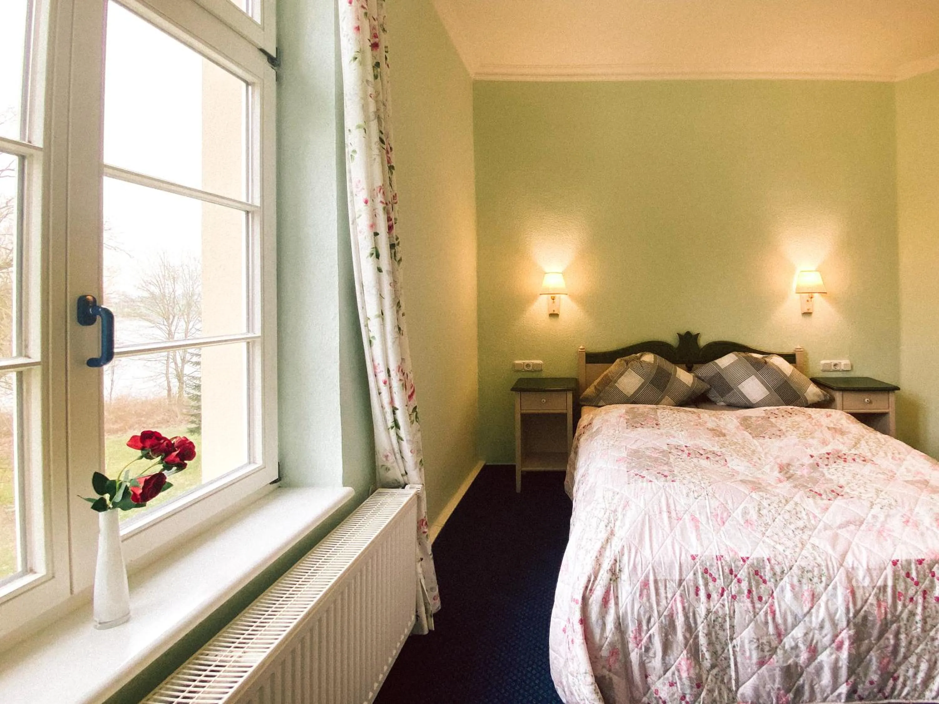 Bed in Landhotel Schloss Daschow