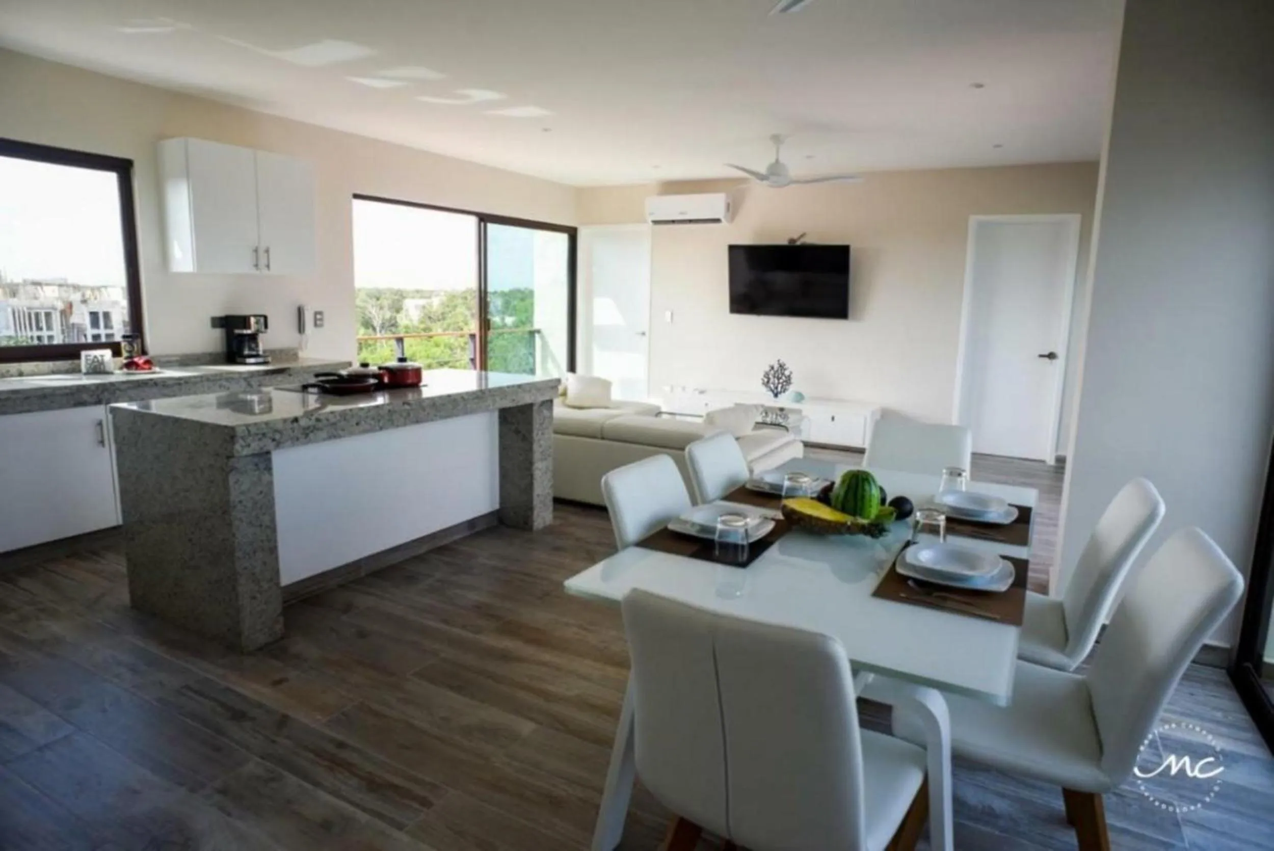 kitchen in Penthouse Blue Luxury La Veleta