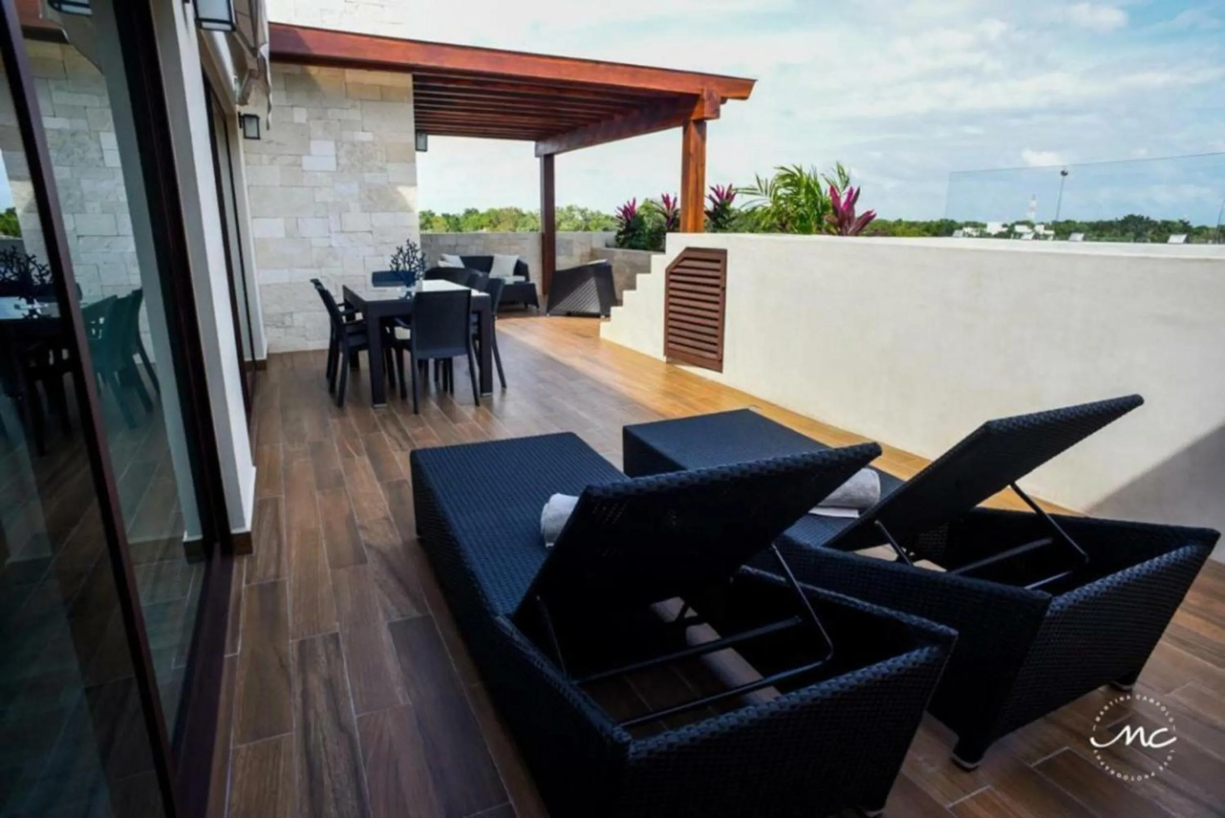 Balcony/Terrace in Penthouse Blue Luxury La Veleta