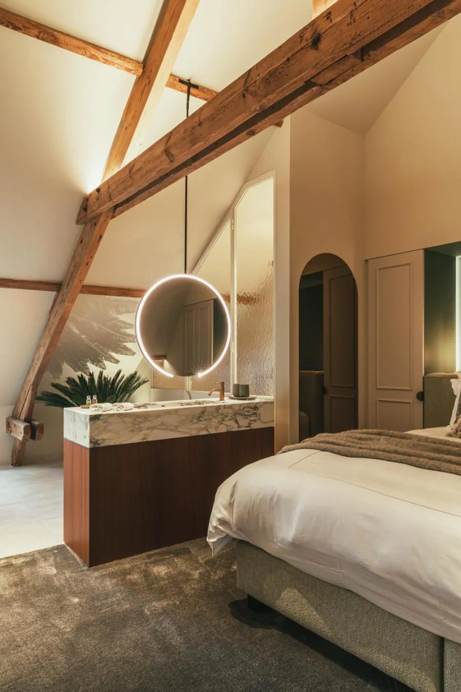 Bed in Raphaëlles Boutique b&b