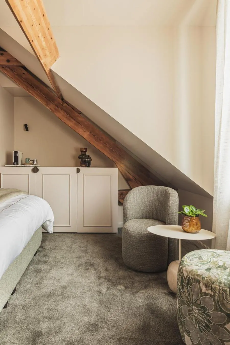 Bed in Raphaëlles Boutique b&b