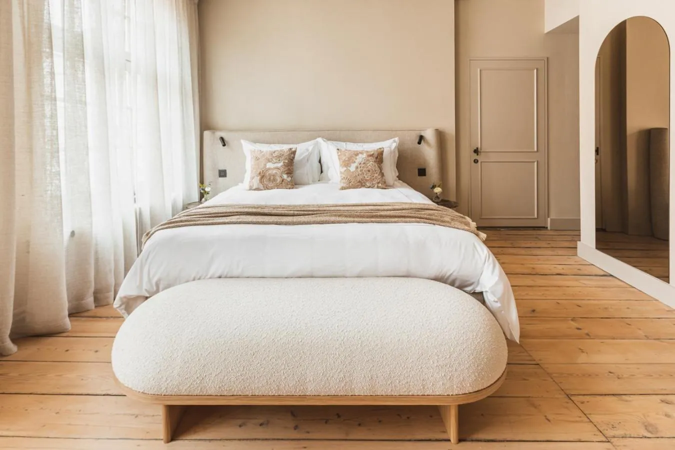 Bed in Raphaëlles Boutique b&b