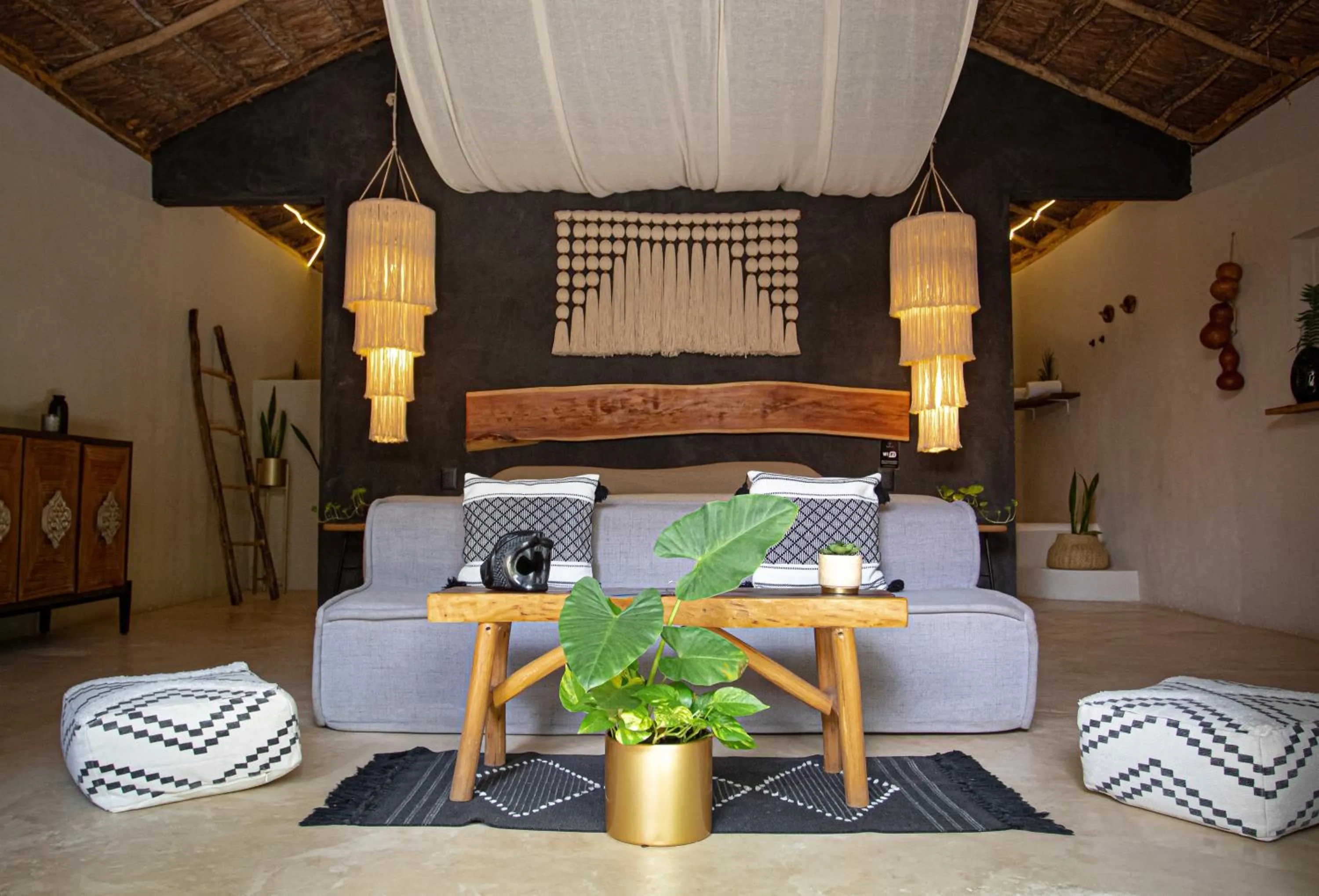 Photo of the whole room in The Yellow Nest Tulum