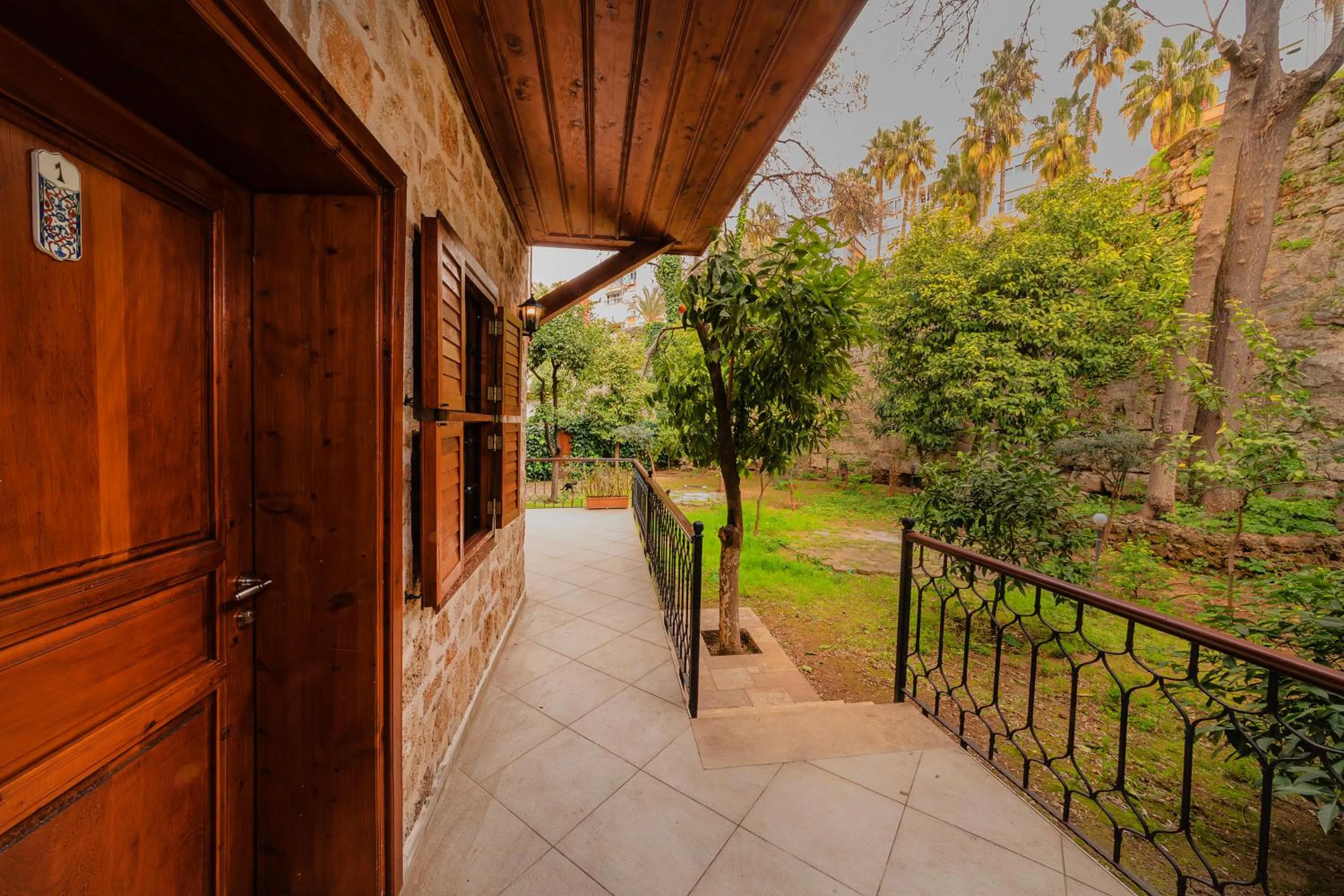 Patio in Zemira Garden Hotel