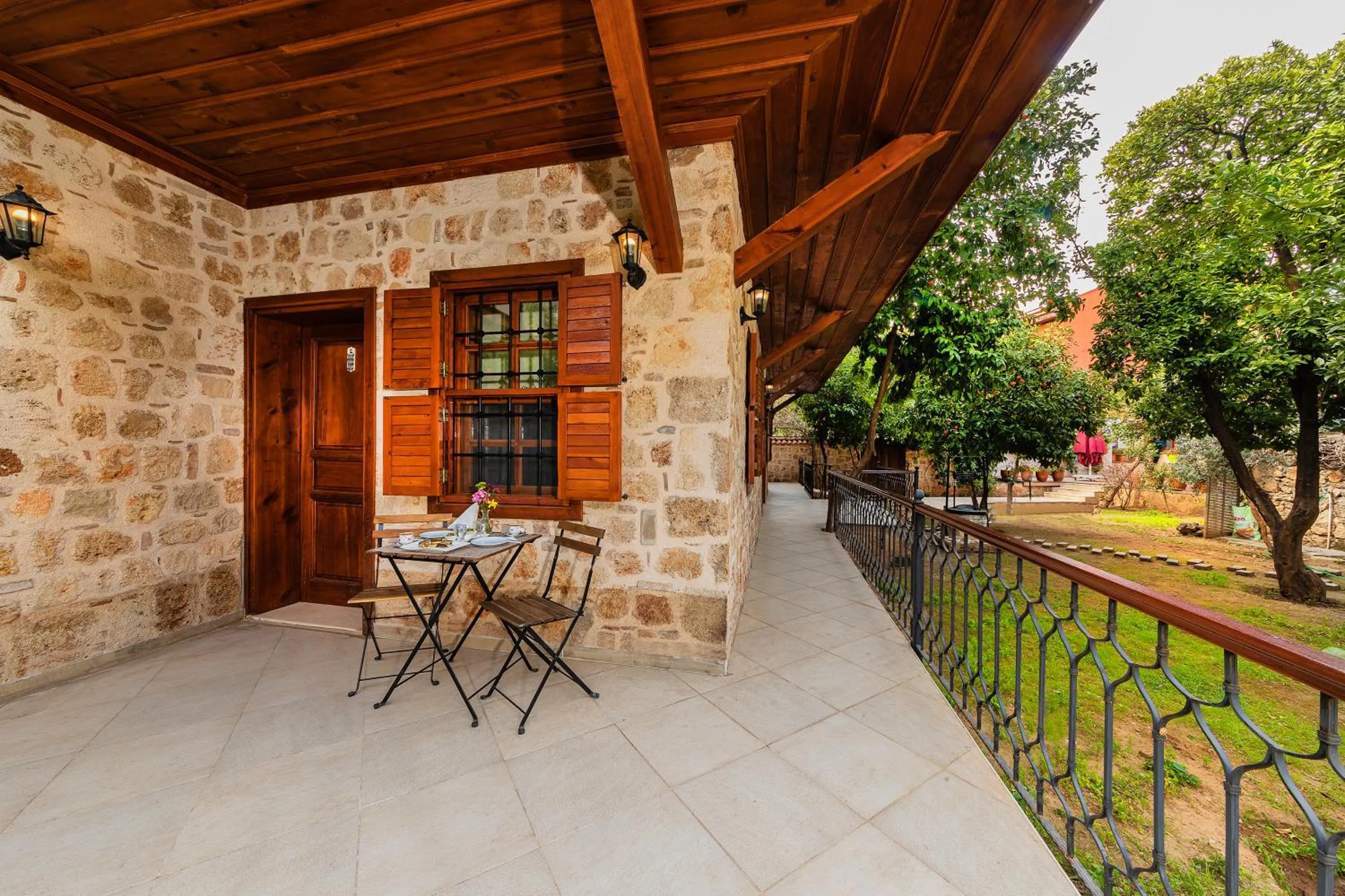 Patio in Zemira Garden Hotel