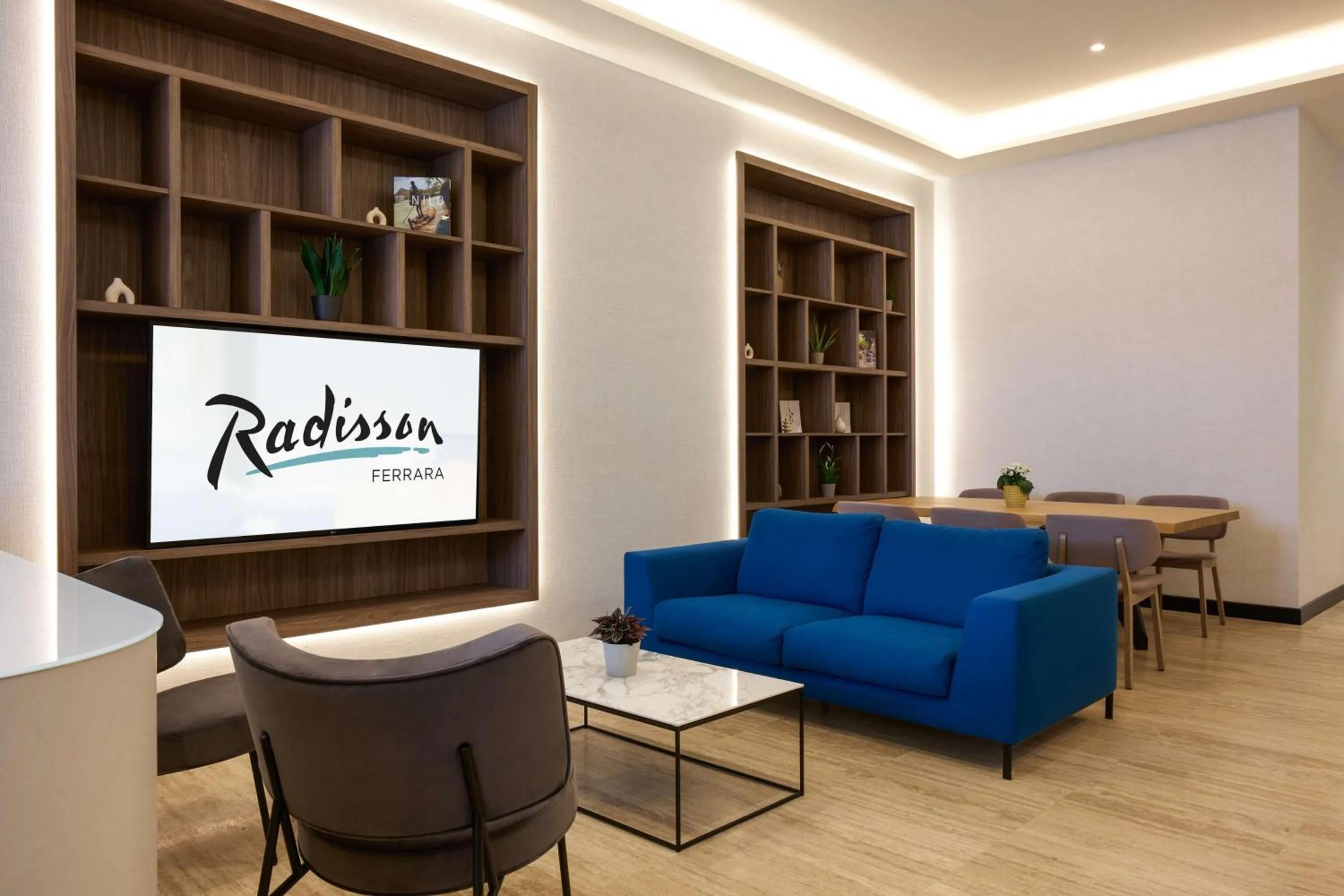 Lobby or reception in Radisson Hotel Ferrara