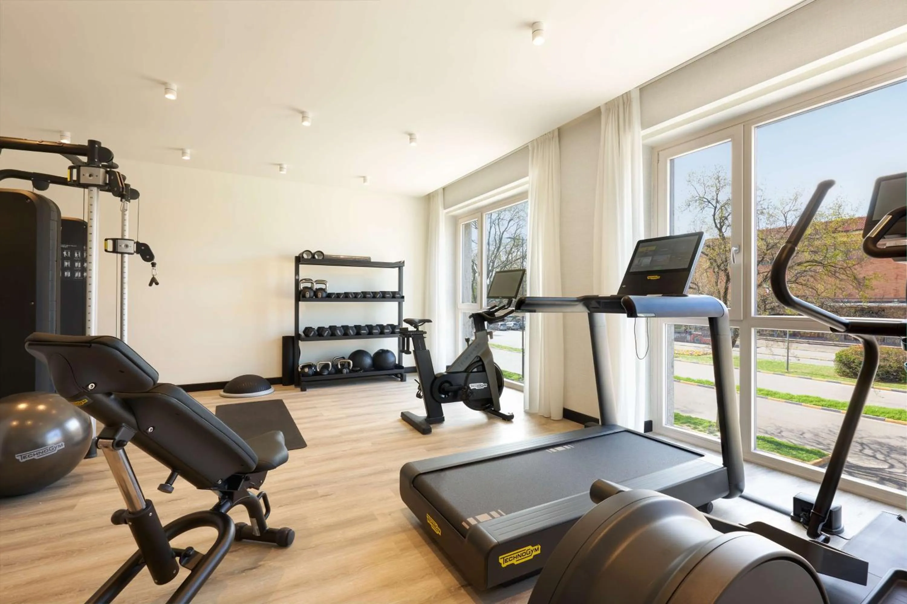 Fitness centre/facilities in Radisson Hotel Ferrara