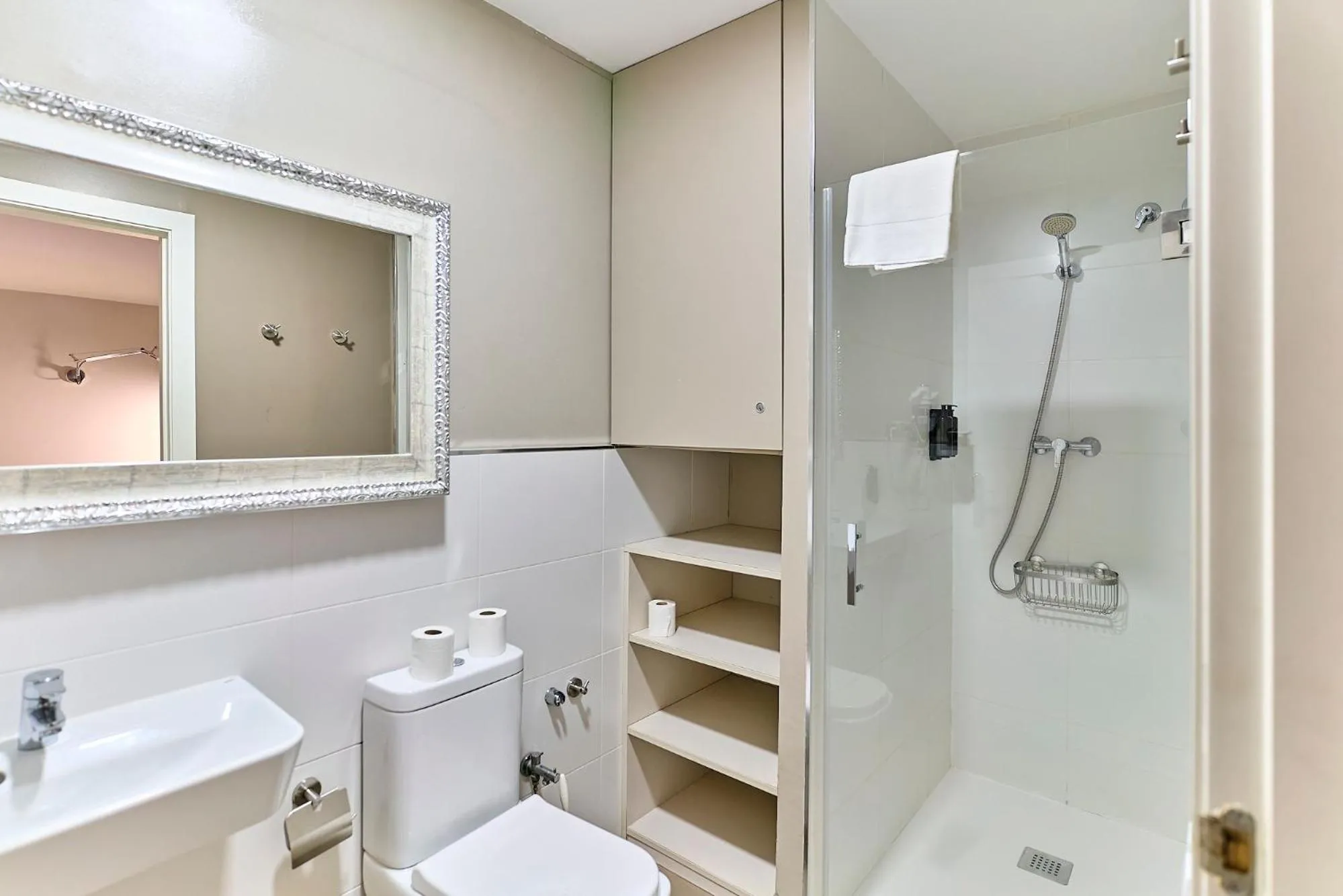 Shower in Montserrat Apartments by gaiarooms