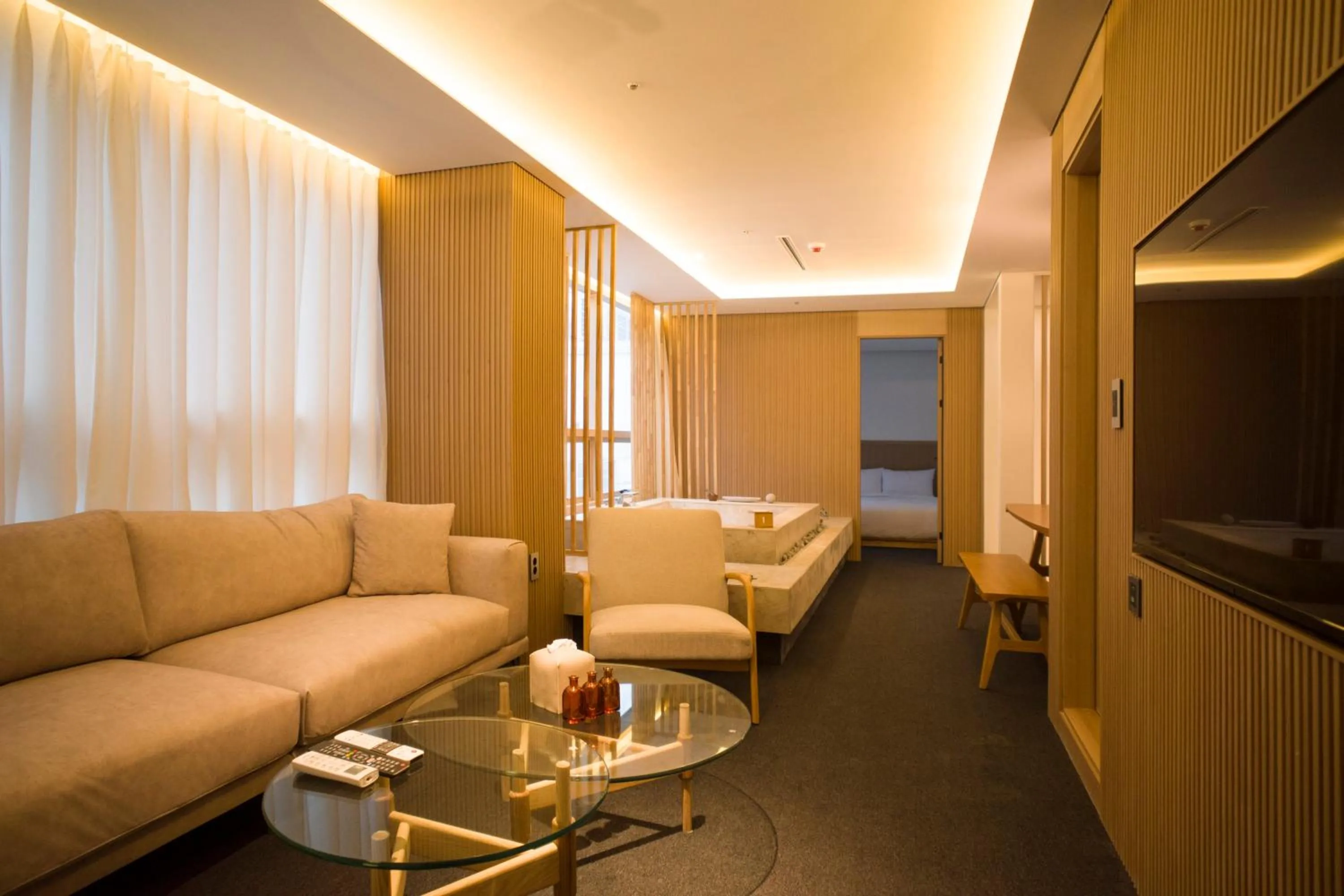 Living room, Seating Area in UH Suite The Myeongdong