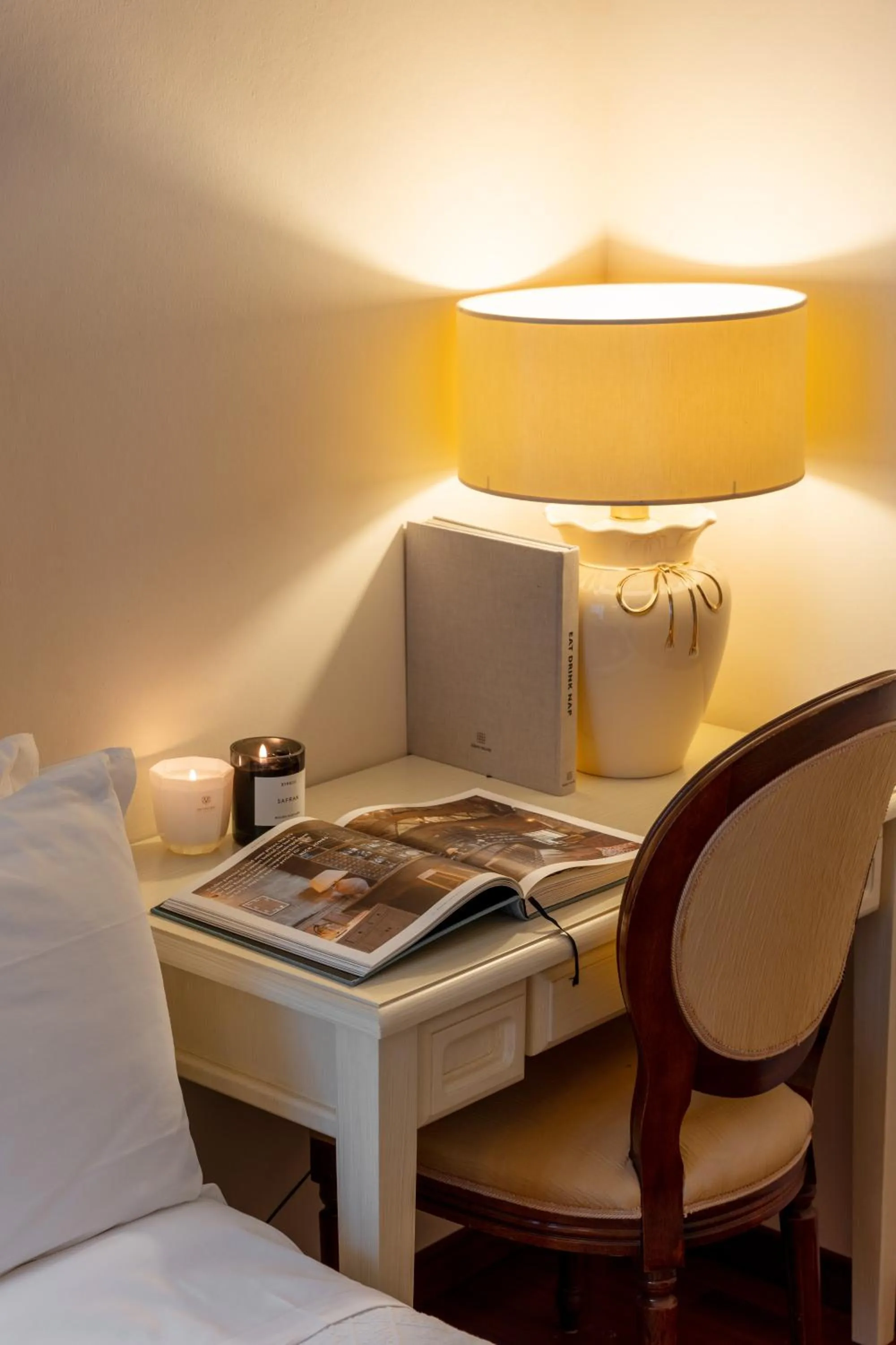 Decorative detail, Bed in M House Art Hotel