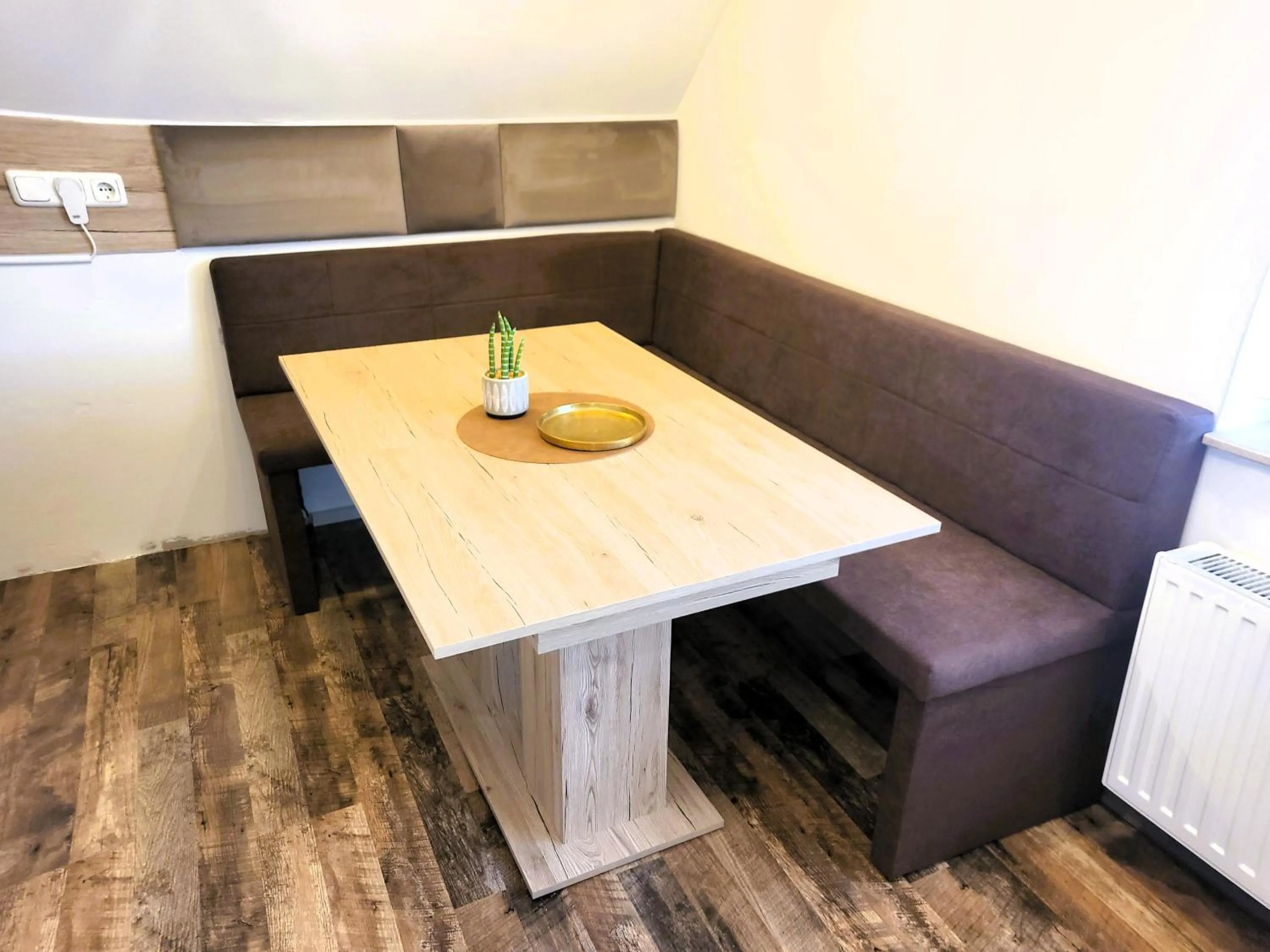 Seating area in CJS Apartments - Chill or Drive am Nürburgring, new Box Spring Beds, new furniture, WLan, Spacious Rooms, Quiet Location