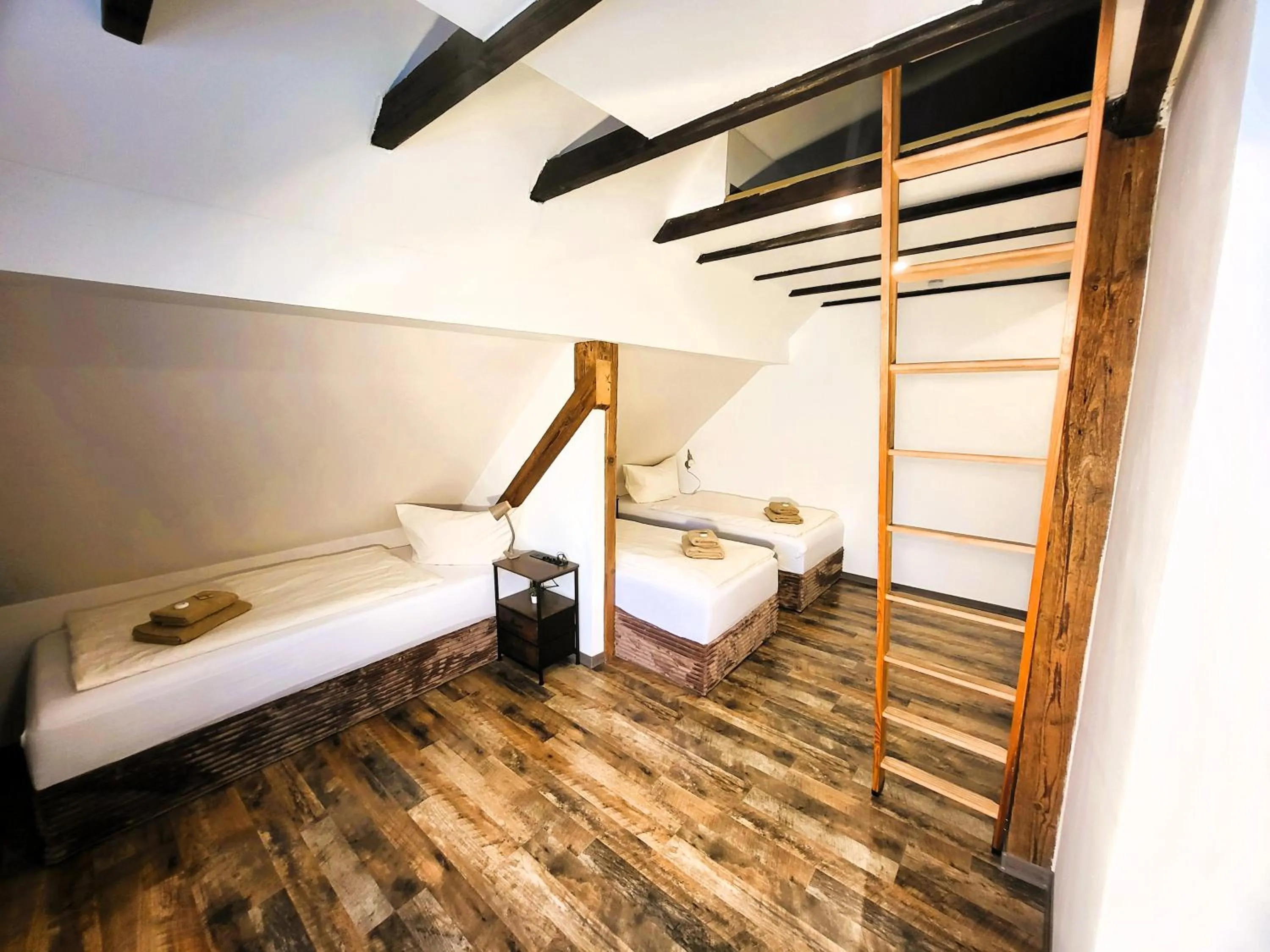 Bed in CJS Apartments - Chill or Drive am Nürburgring, new Box Spring Beds, new furniture, WLan, Spacious Rooms, Quiet Location