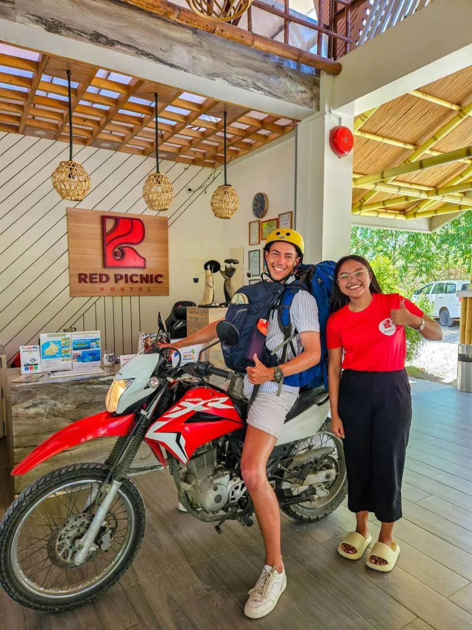 Lobby or reception in Red Picnic Hostel Panglao