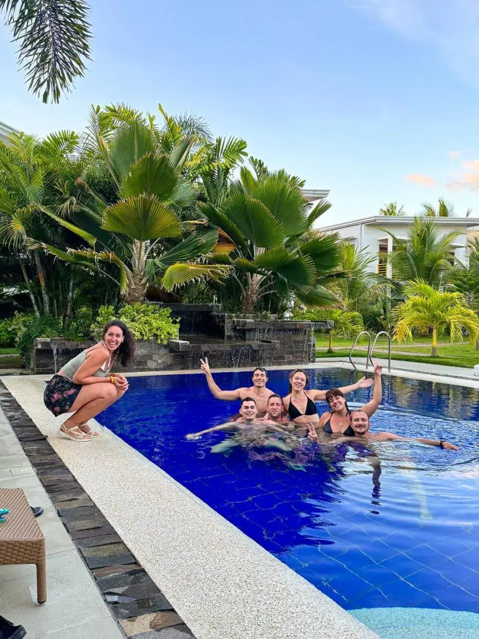 Pool view in Red Picnic Hostel Panglao Pool view in Red Picnic Hostel Panglao