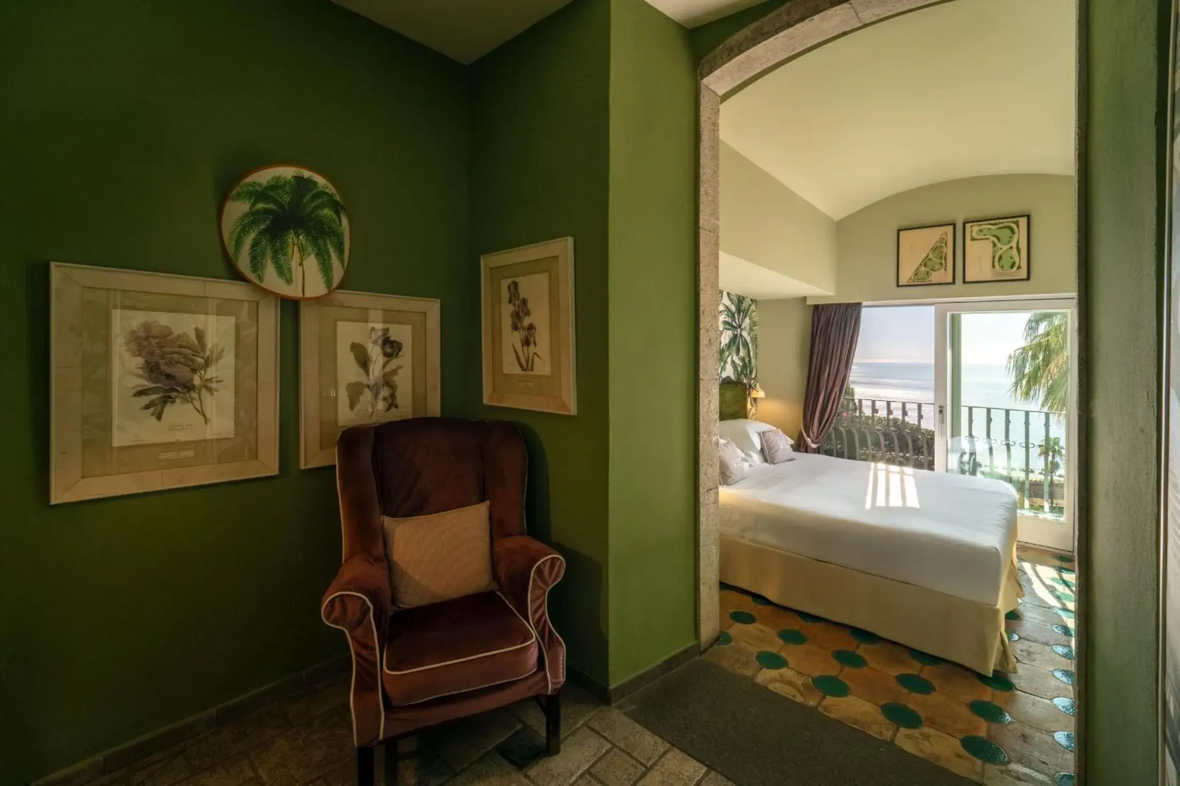 Deluxe Double or Twin Room with Sea View in Hotel Villa Carlotta Deluxe Double or Twin Room with Sea View in Hotel Villa Carlotta