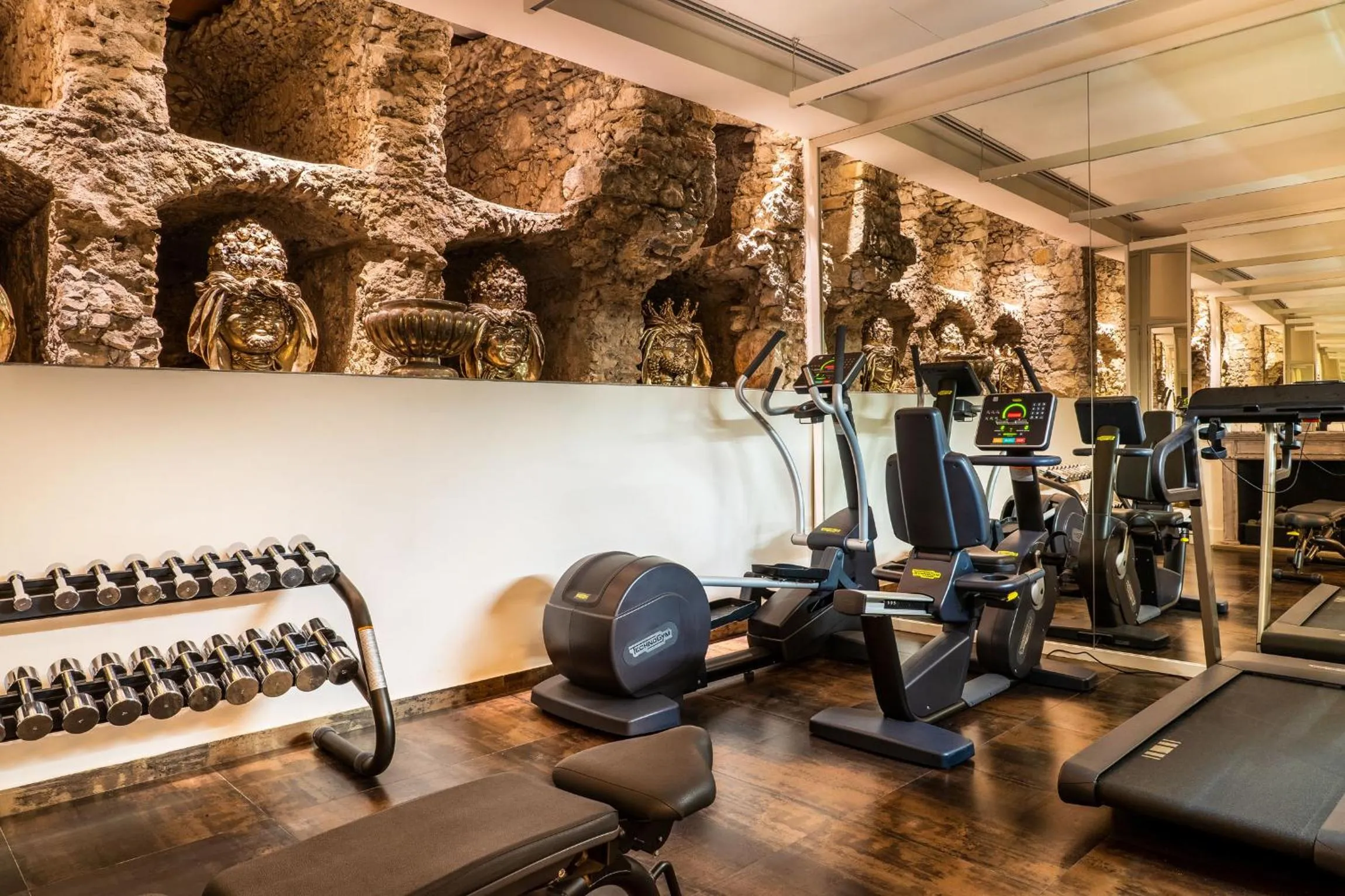Fitness centre/facilities in Hotel Villa Carlotta
