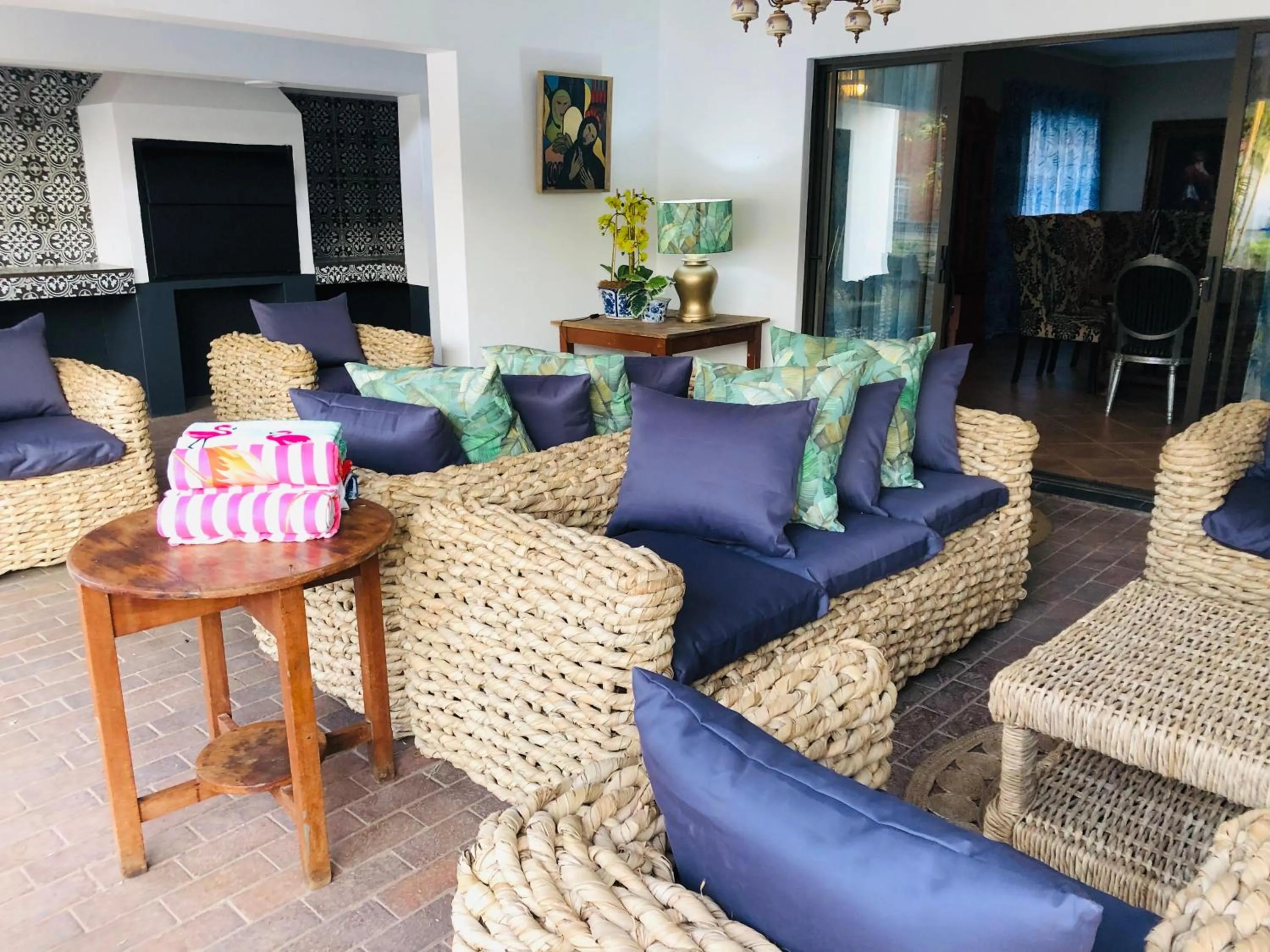 Seating area in Grafiti Boutique Hotel