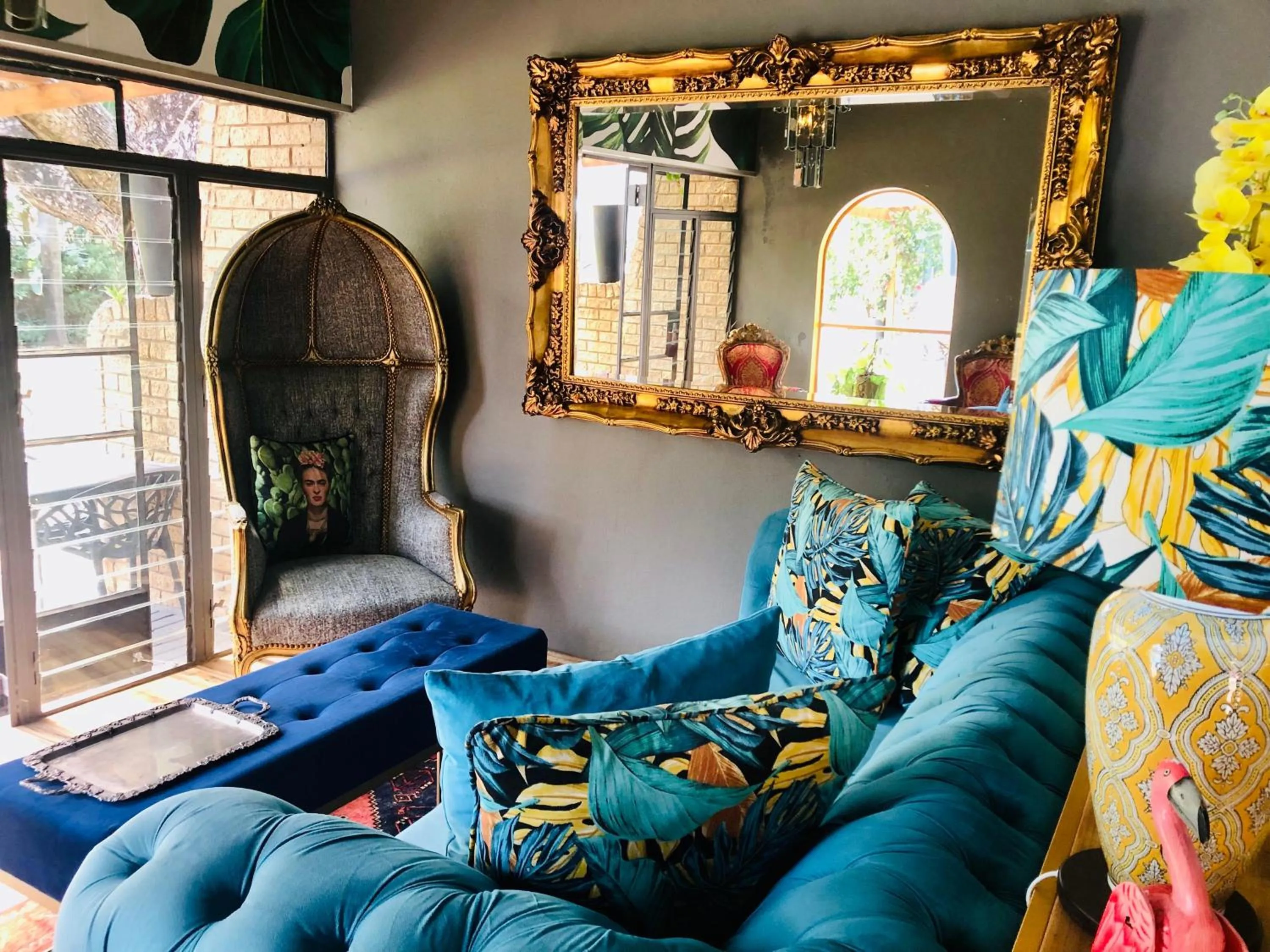 Seating area in Grafiti Boutique Hotel