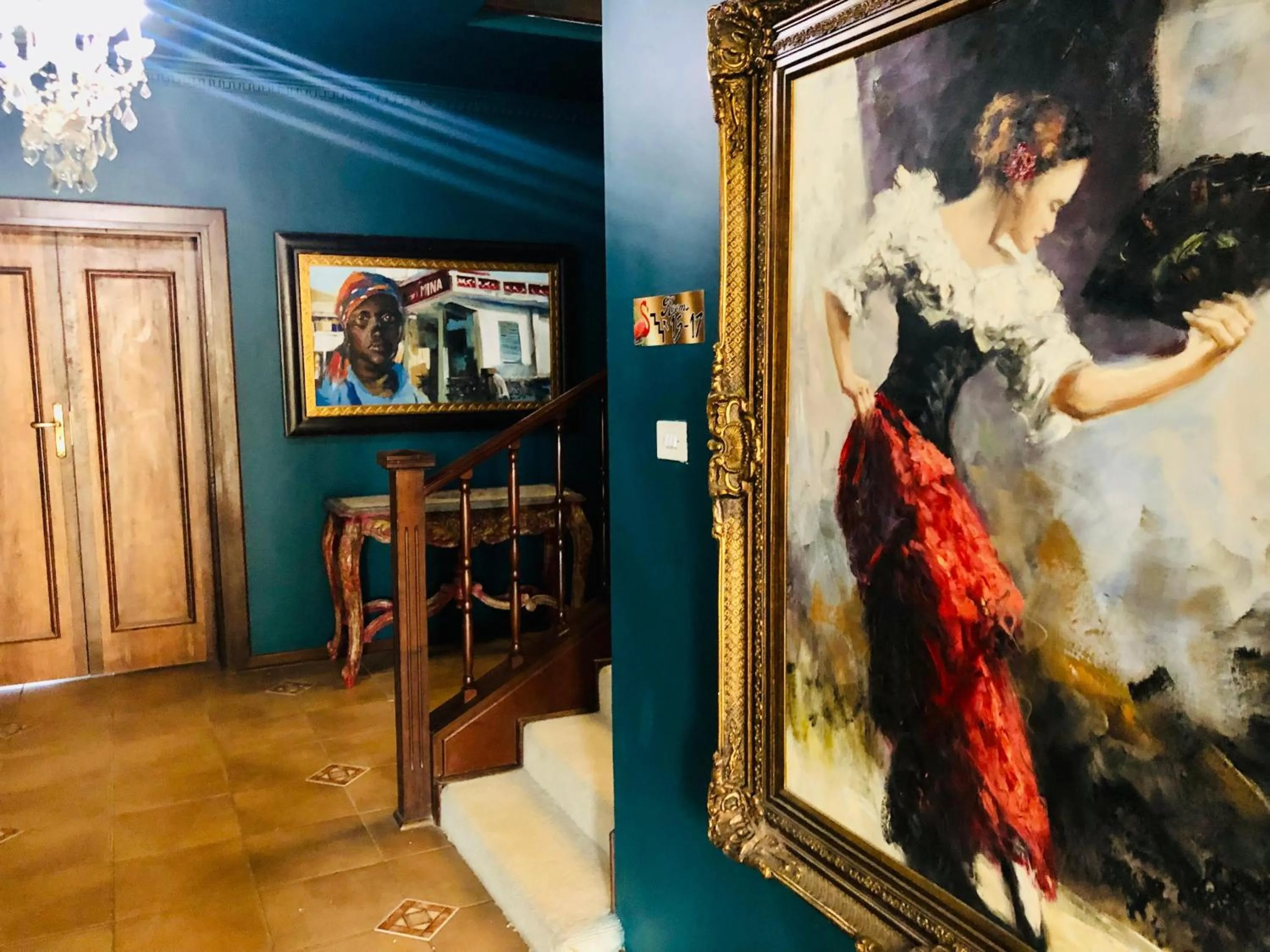 Decorative detail in Grafiti Boutique Hotel